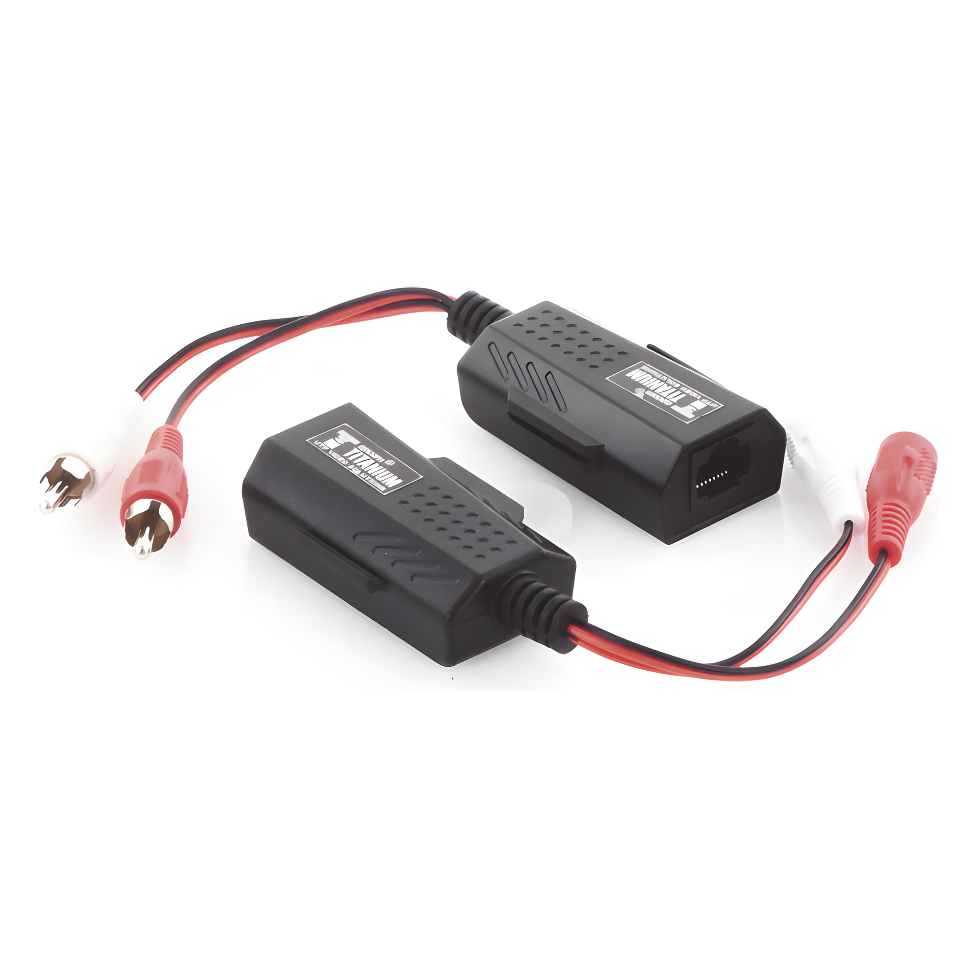 Balun Extensor de Audio Analogo Estereo RCA a RJ45 / Distancia 800 Metros (2625 Pies) / Cable CAT5-6 / Conector 100% Cobre / Protección TVS, Calidad Premium