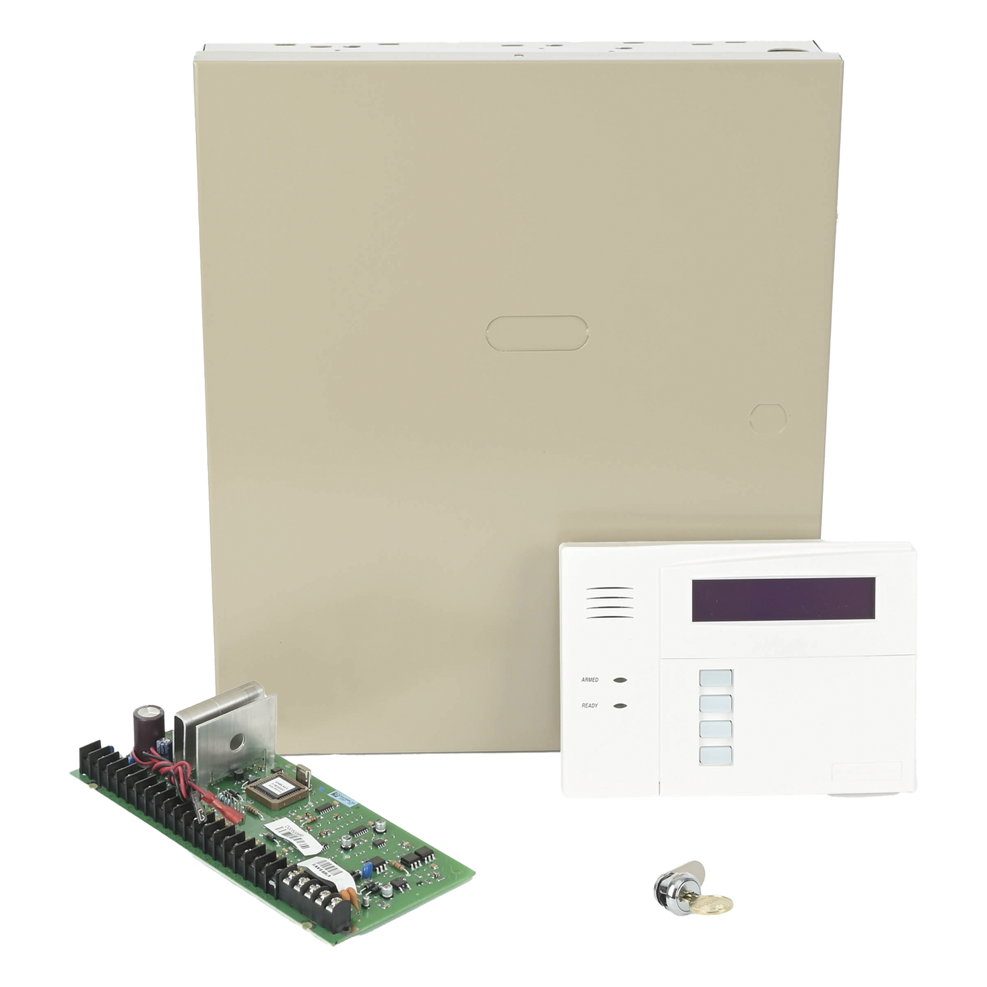 Panel de Control de Intrusión / 48 Zonas / 8 Cableadas + 40 Inalámbricas / 3 Particiones / Teclado Alfanumérico con Receptor Integrado / 16 Salidas Programables — HONEYWELL HOME RESIDEO · SKU VISTA-48/6160RF