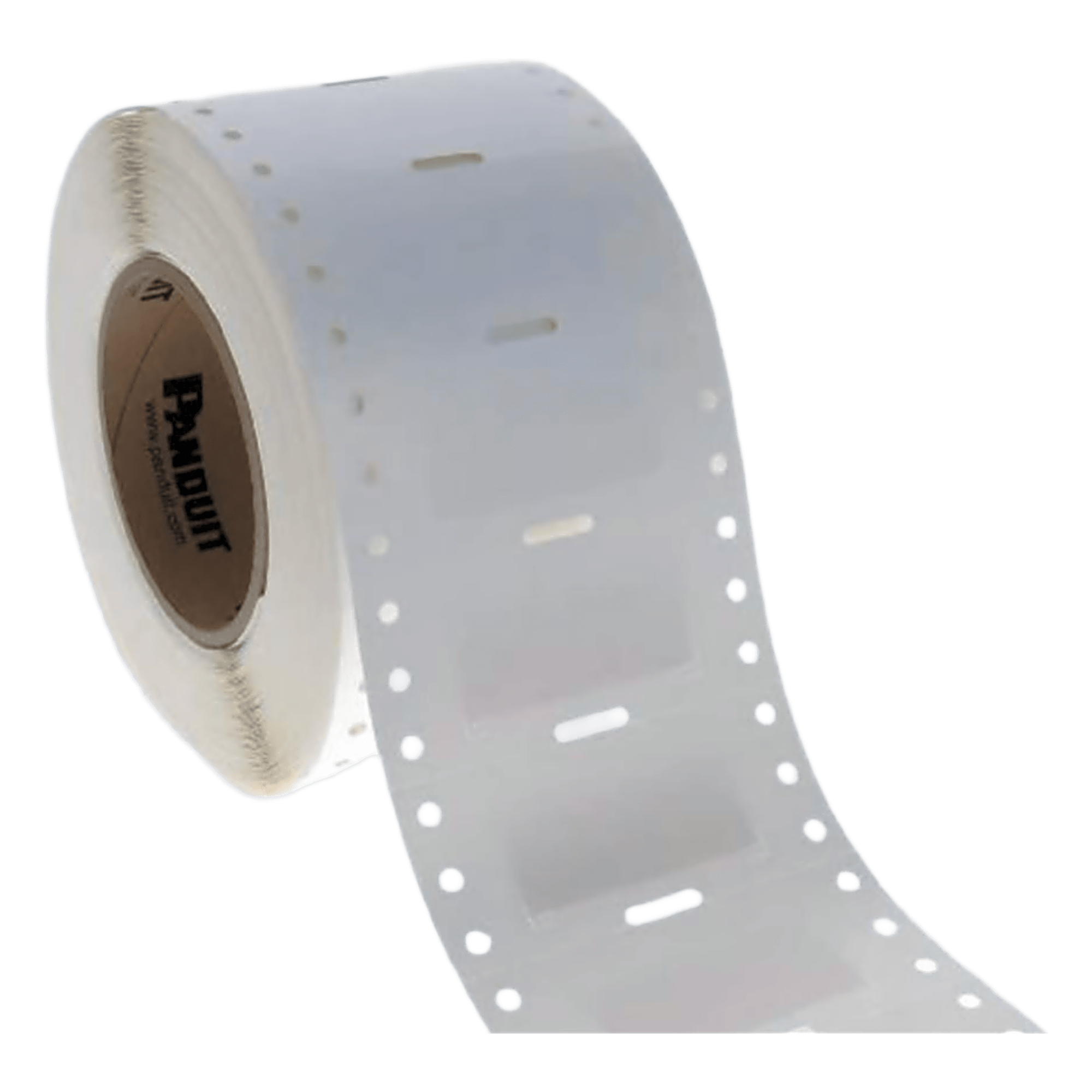Etiqueta de Cinta Continua / 9.7 mm (0.38 in) / Poliolefina Blanca / Transferencia Térmica / 30.5 m (100 ft) / UL969 / -40°C a 82°C — PANDUIT · SKU T038X000FJT