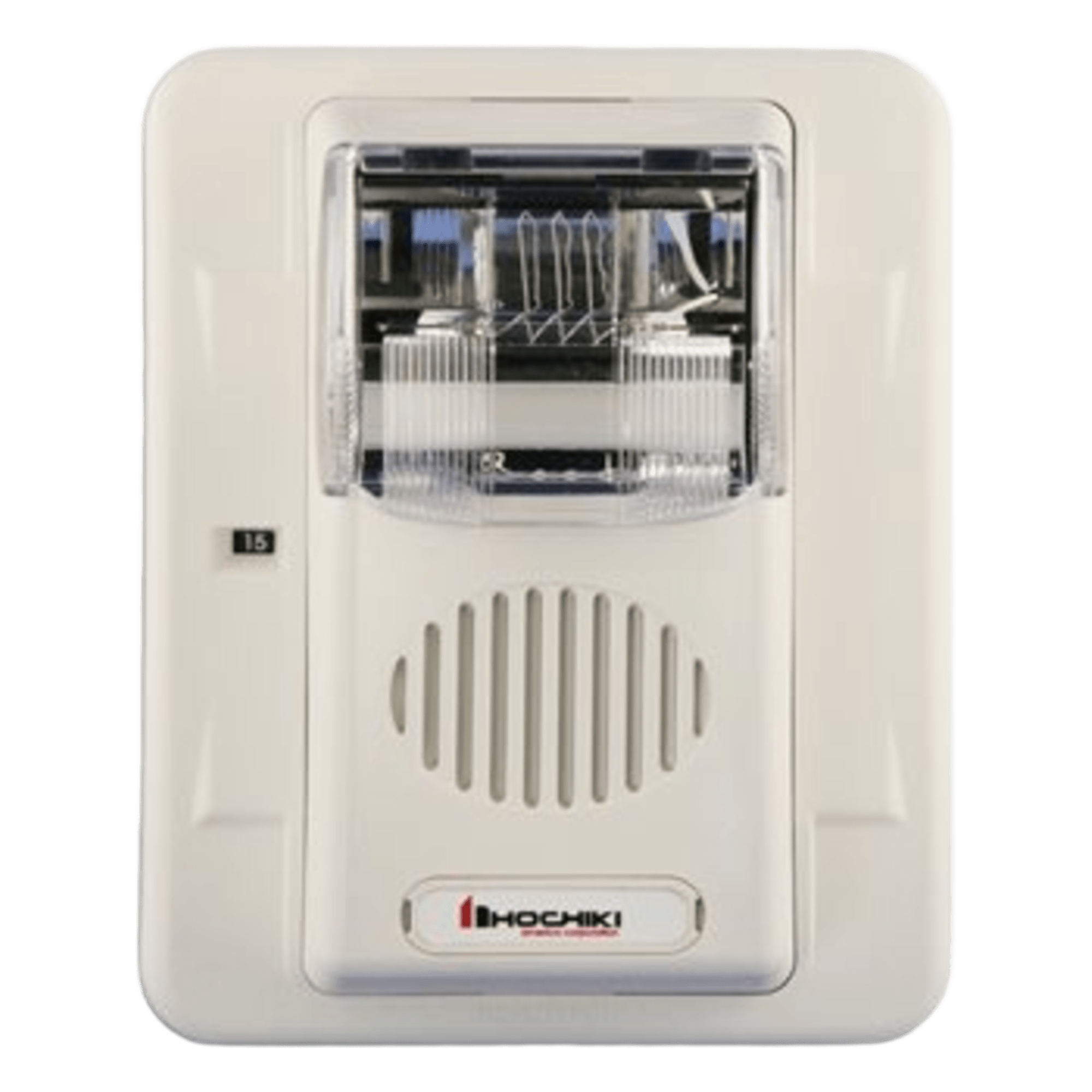 Sirena Estrobo / 24 Vcd / Multi-Candela 15-110 cd / Montaje en Pared / 5.0 x 4.5 x 2.5 pulgadas / Color Blanco — HOCHIKI · SKU HEC3-24WW