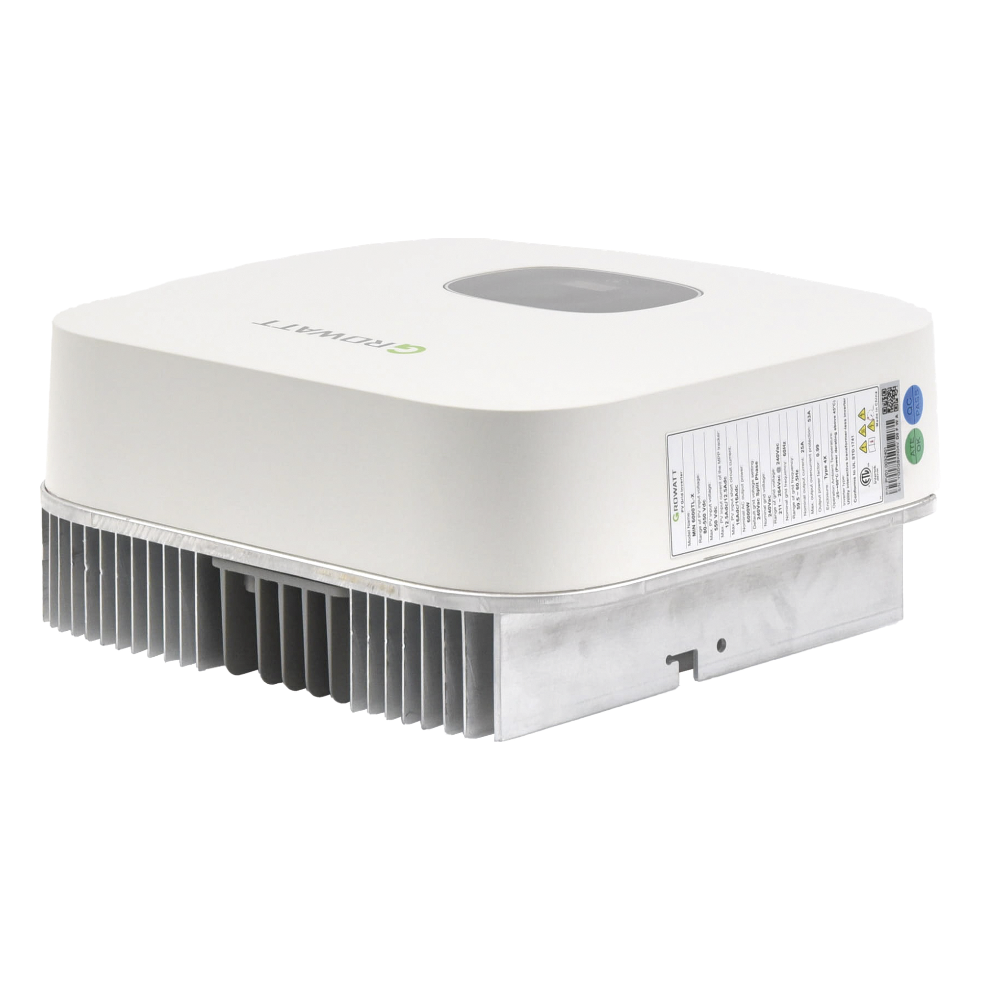 Inversor Solar para Interconexión / 6 kW / Salida Monofásica 220 Vca / 2 MPPT 16 A / Eficiencia 98.4% / WiFi Integrado / IP65