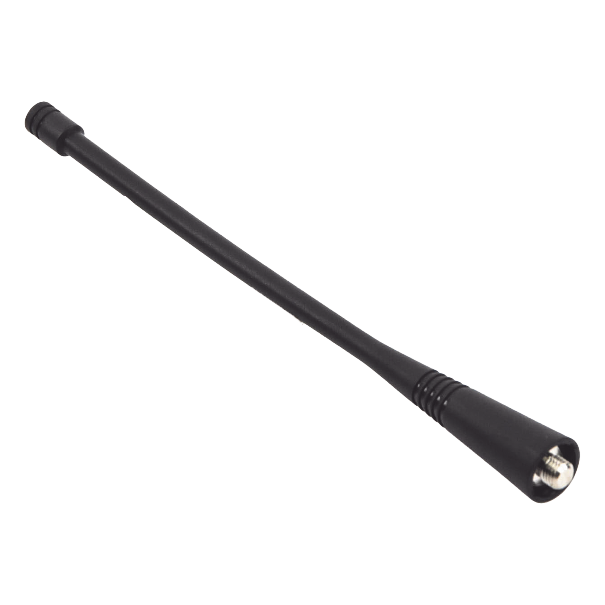 Antena Helicoidal UHF / 400-470 MHz / 50 Ohmios / Omnidireccional / Conector Rosca Monopolo / 170 mm (6.7 in)