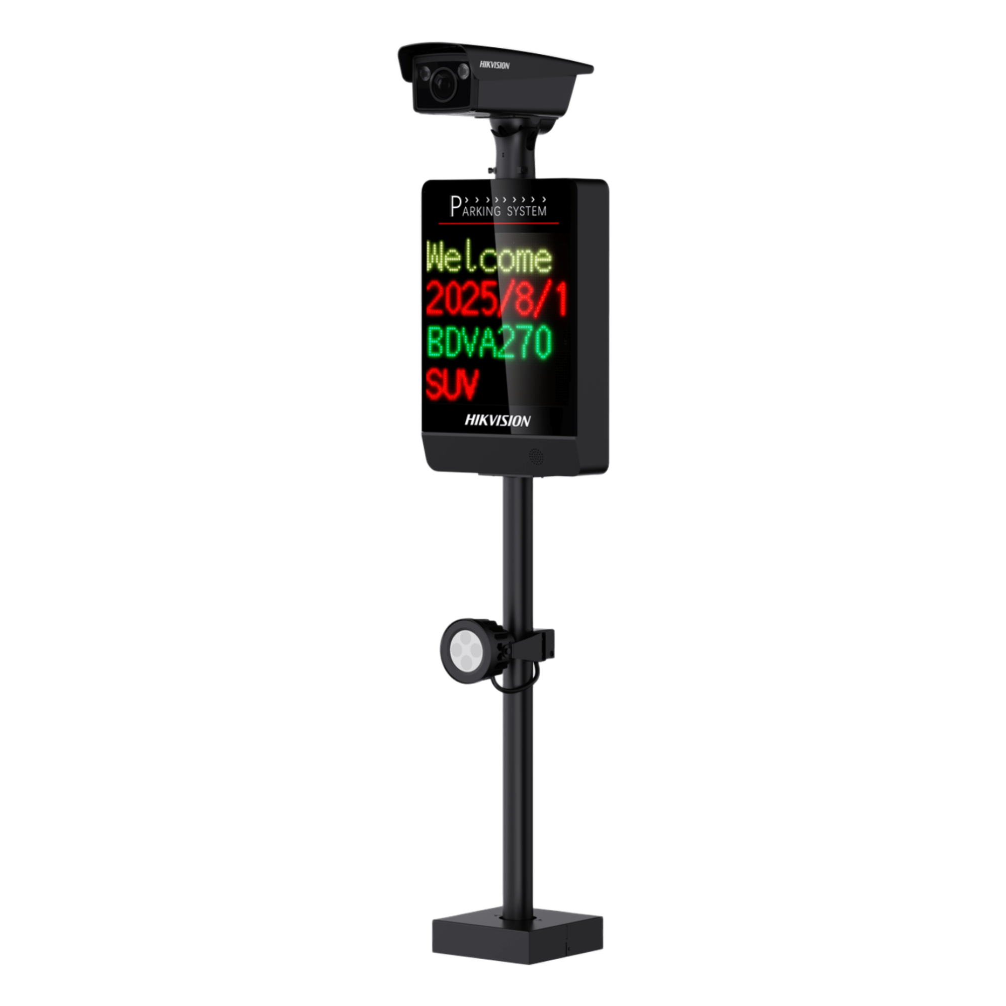 Cámara ANPR IP / 4 Megapixel / Resolución 2688×1520 / LED P4 64×64 Integrado / Luz Complementaria 20 m (65.6 ft) / Lente Motorizado 2.8-12 mm / WDR 140 dB — HIKVISION · SKU DS-TMC400-E
