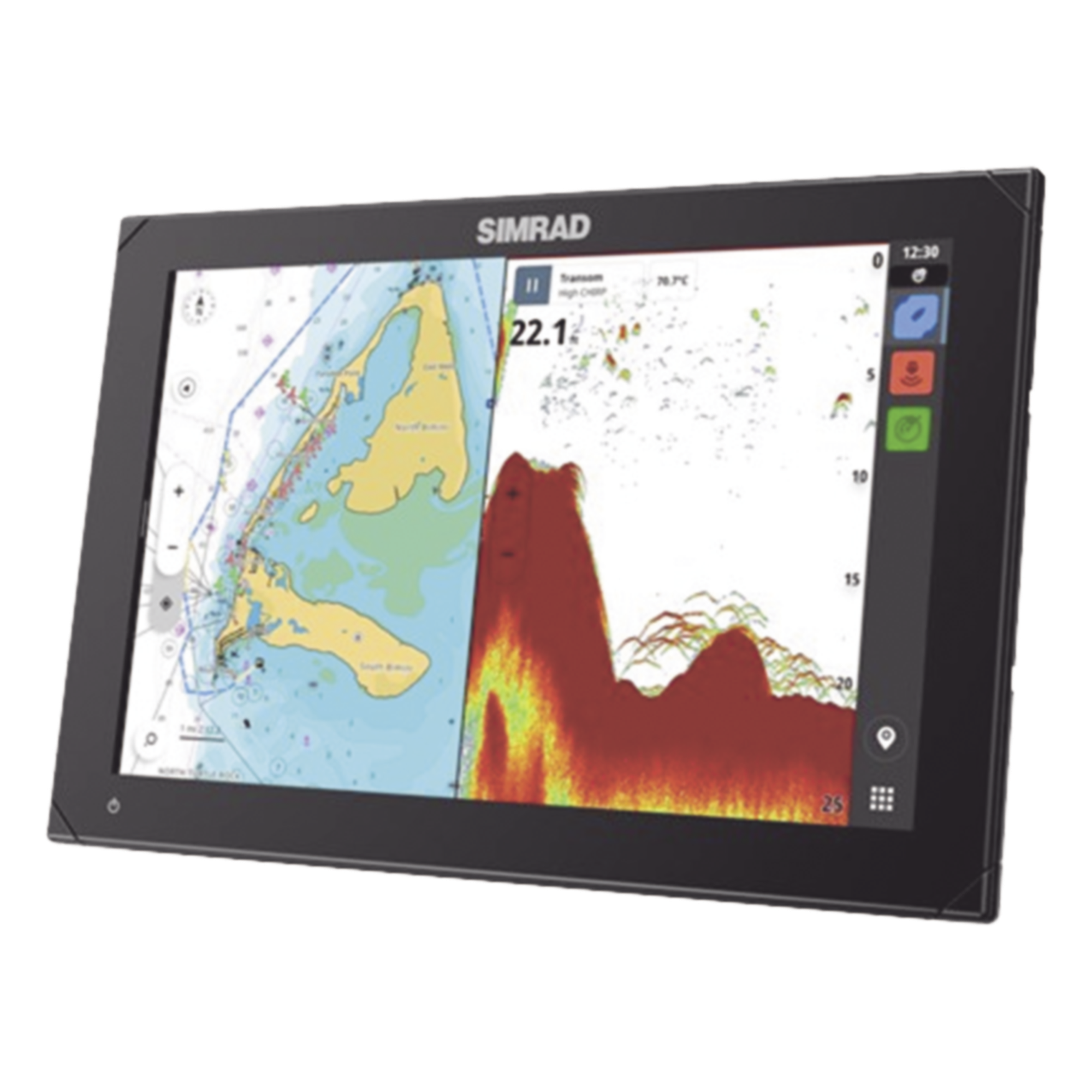 Pantalla de Navegación / 12 pulgadas / SolarMAX IPS HD / Integración Mercury SmartCraft / Compatibilidad Radar HALO / Red NMEA 2000 / Ethernet y USB