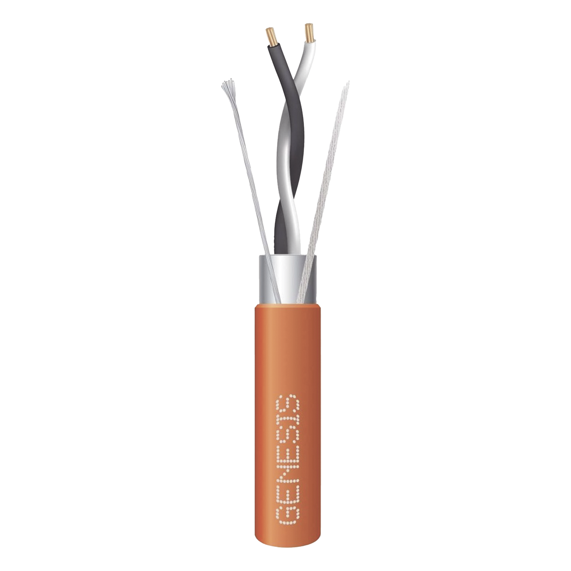 Cable de Comunicación / 1 Par 18 AWG / Blindado / Plenum / 305 m (1000 ft) / Naranja — GENESIS · SKU 3322-1003