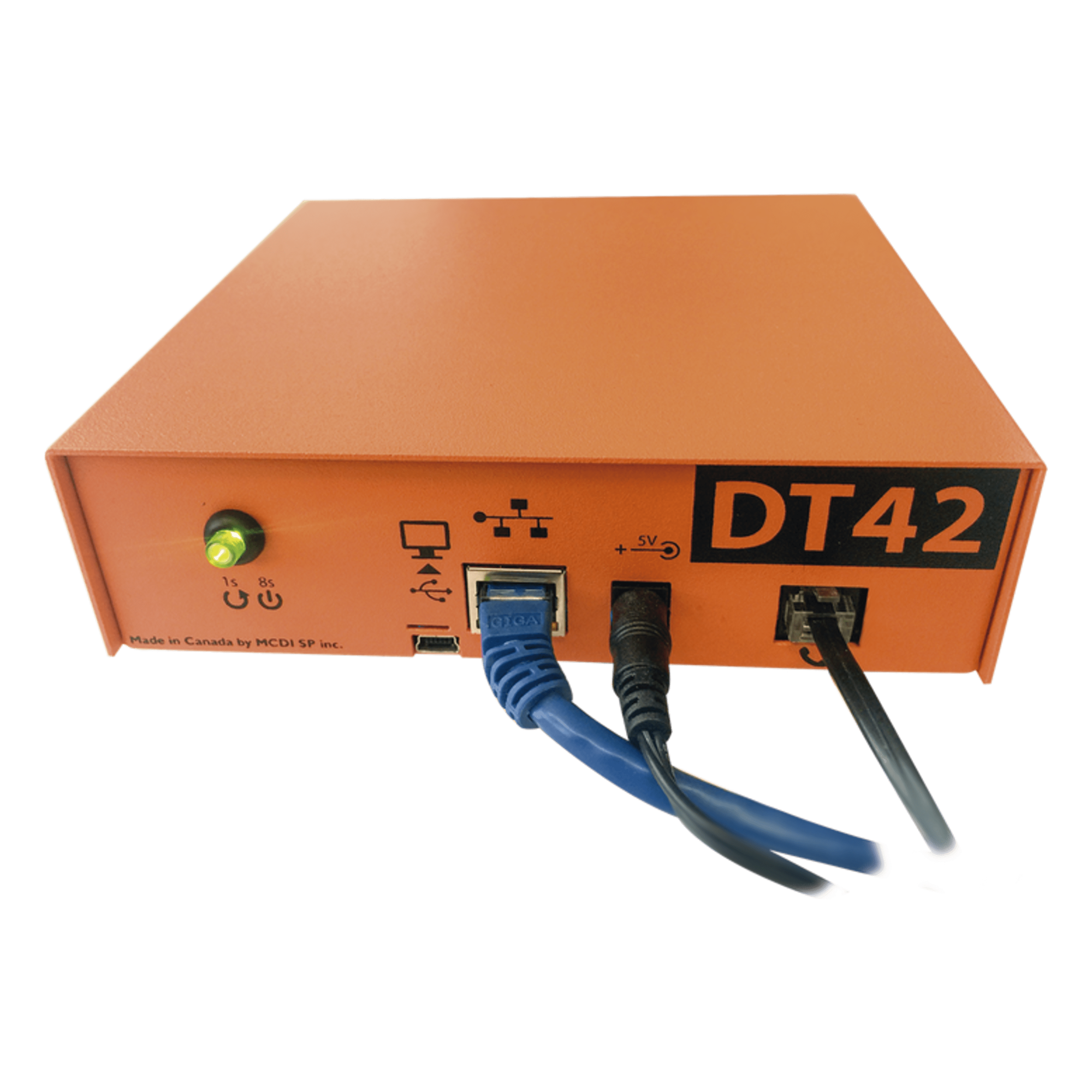 Receptora de alarmas IP Universal con 1 entrada de linea telefónica, para su central de monitoreo, recepción TCP/IP o GPRS, serie  M2M, paneles de alarma Hikvision, entre otros.