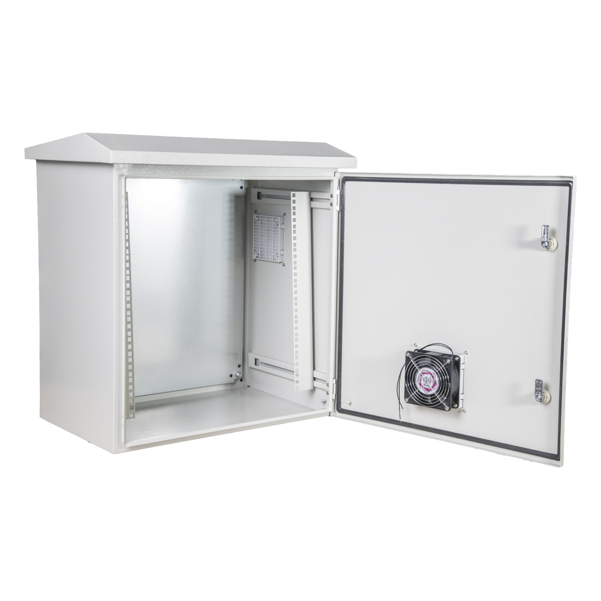 Gabinete para Rack 19" / 11U / Acero / IP55 / IK10 / Ventilación Forzada con Filtro / Exterior e Interior — PRECISION · SKU PST506019RAVKIT