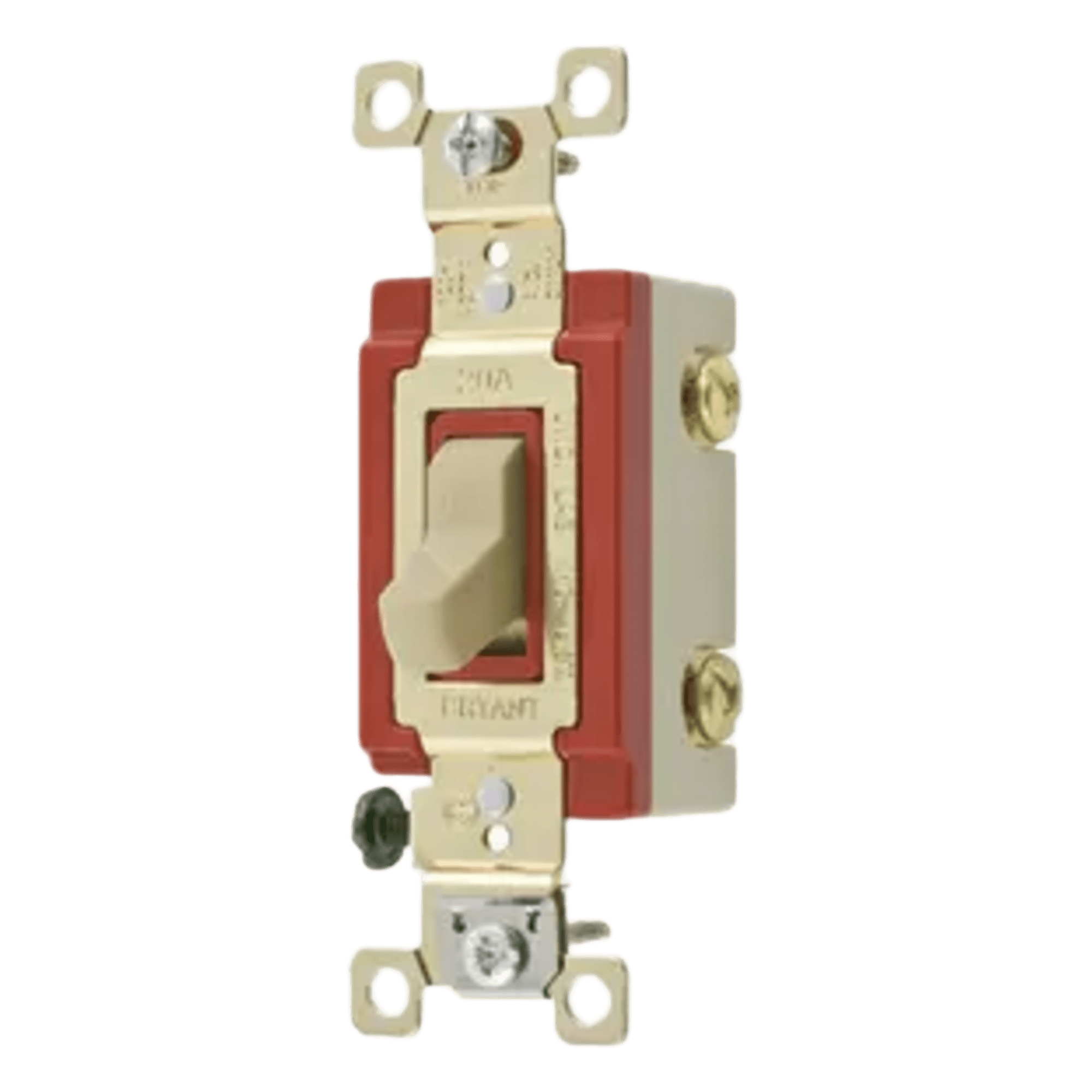 Interruptor de Palanca / 20 A / 120-277 V CA / Doble Polo / Grado Industrial / -40°C a 75°C / 131 ft Cable AWG #14-10 / Color Marfil — HUBBELL · SKU HUB-4902I