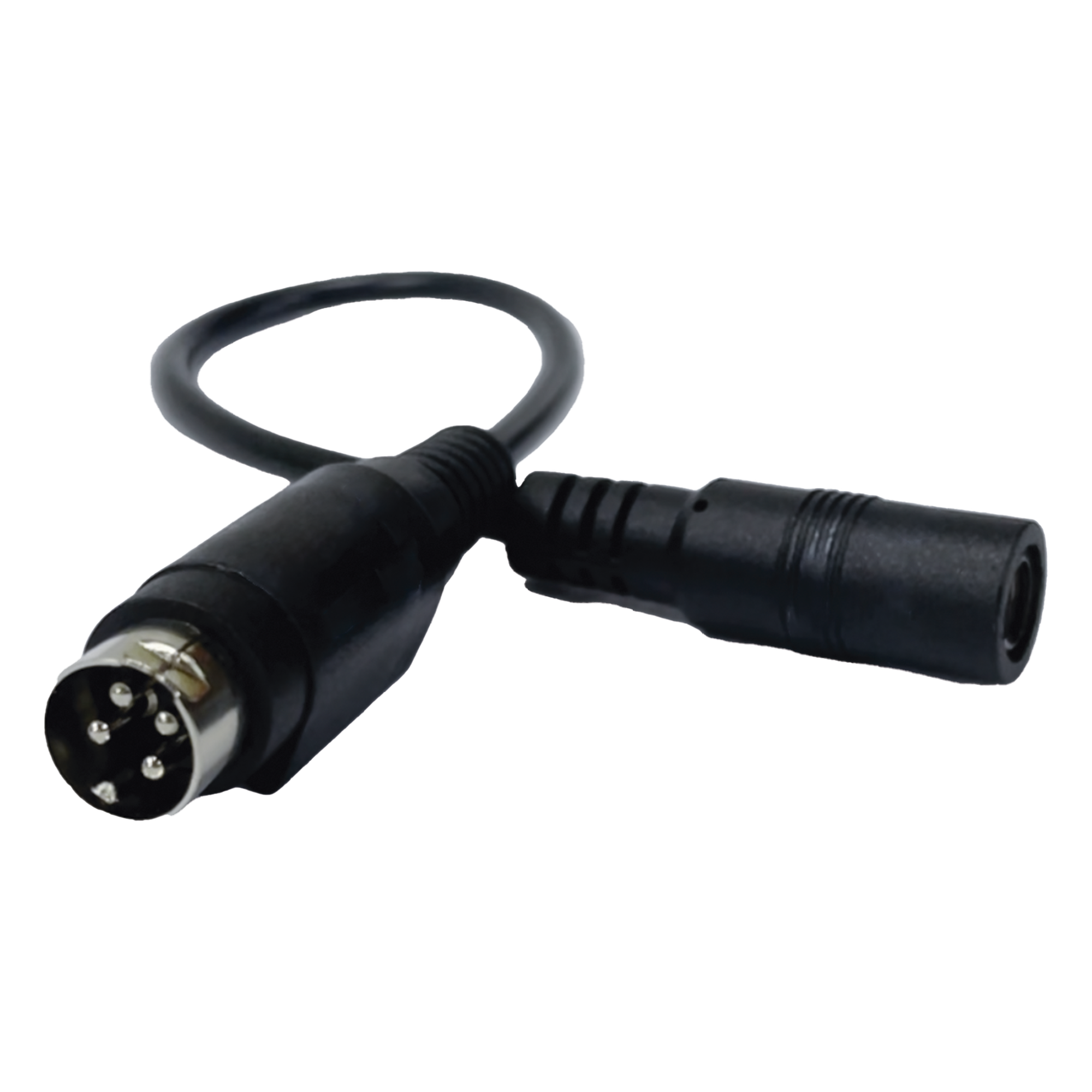 Adaptador Universal DC Hembra a Minidin 4 Pines Macho / Recomendado para DVR´s epcom / HIKVISION