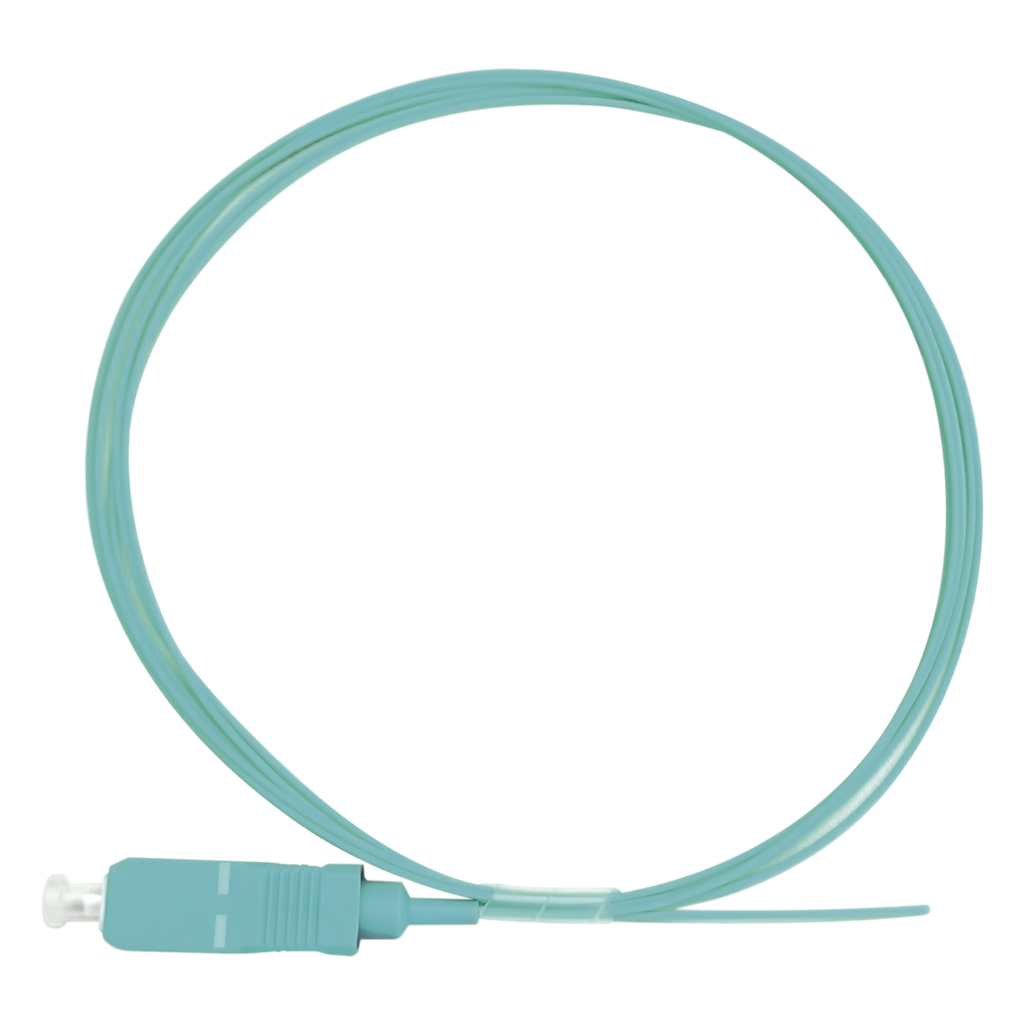 Pigtail de Fibra Óptica / SC/UPC Simplex / OM3 50/125 / Tight Buffer 900µm / PVC / 1 Metro (3.28 Pies) — LINKEDPRO BY EPCOM · SKU LP-FOM3-SC-01