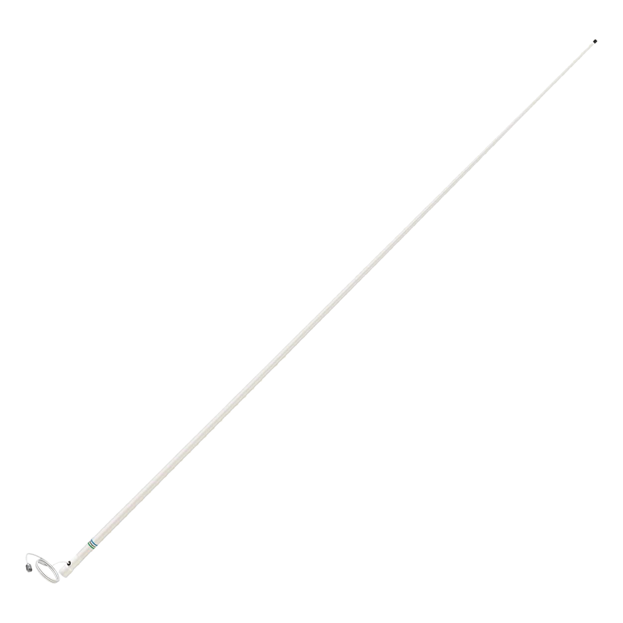 Antena Marina VHF / Fibra de Vidrio / 6 dB / 50 W / 2.4 m (7.9 ft) / RG-58 4.5 m (15 ft) / Nylon — SHAKESPEARE · SKU 5206-N
