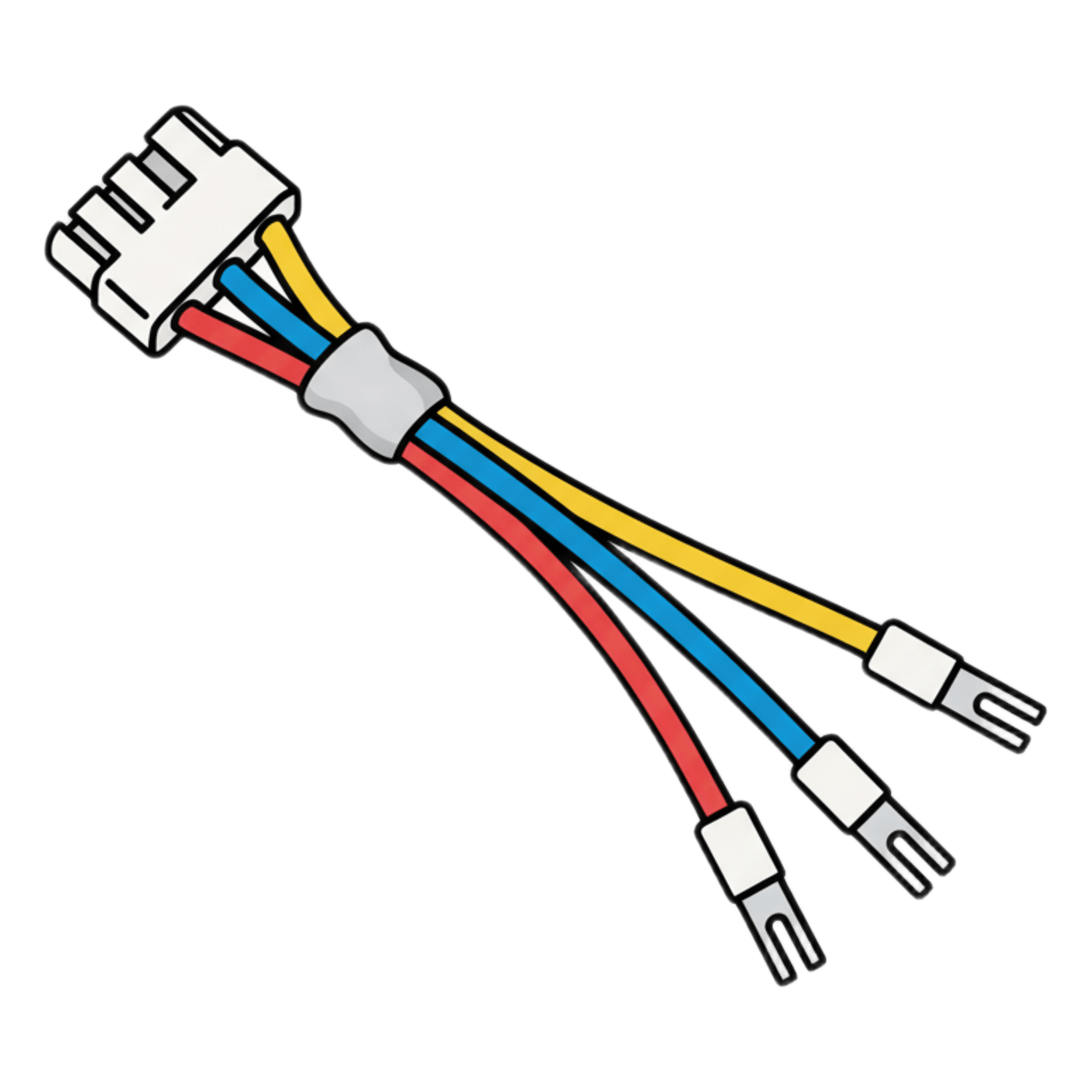 Cable de salida de alarma / 10 cm (0.33 ft) / 4 hilos / Relay / Portero analógico — HIKVISION · SKU 101504313