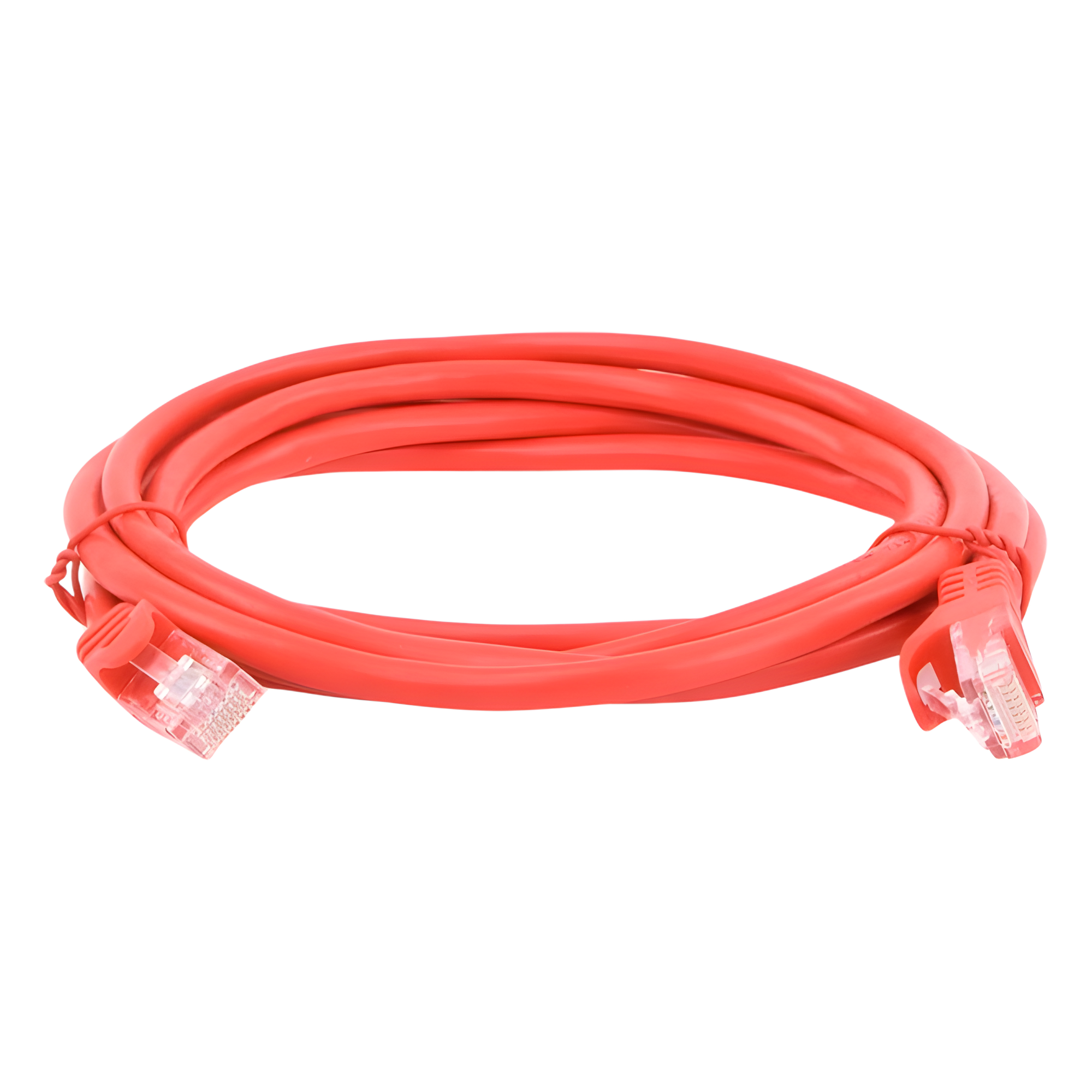 Cable de Parcheo UTP Cat5e / 2.0 m (6.56 ft) / RJ45 8P8C / Sin Blindaje / Rojo