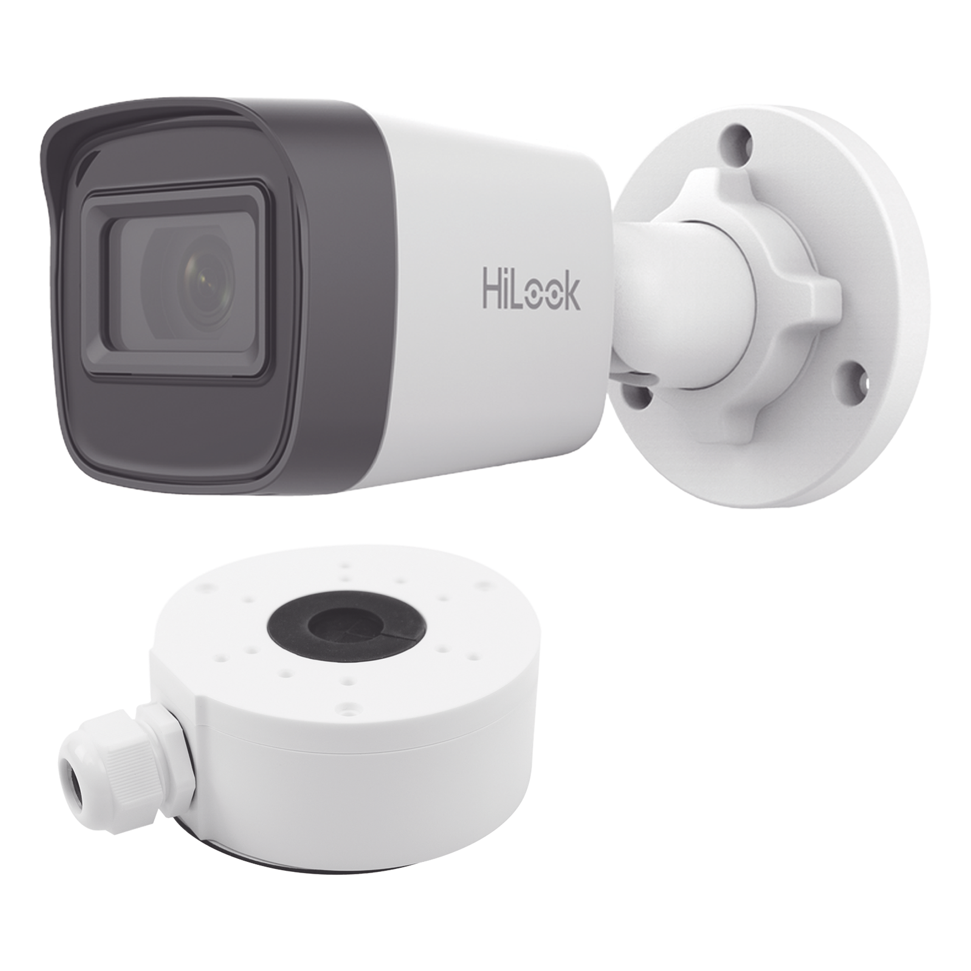 Cámara Bala IP / 4 Megapixel / IR 20 m (65.6 ft) / IP67 / PoE / dWDR / Lente 2.8 mm / 104° HFOV — HiLook by HIKVISION · SKU IPC-B141H-C/XSP