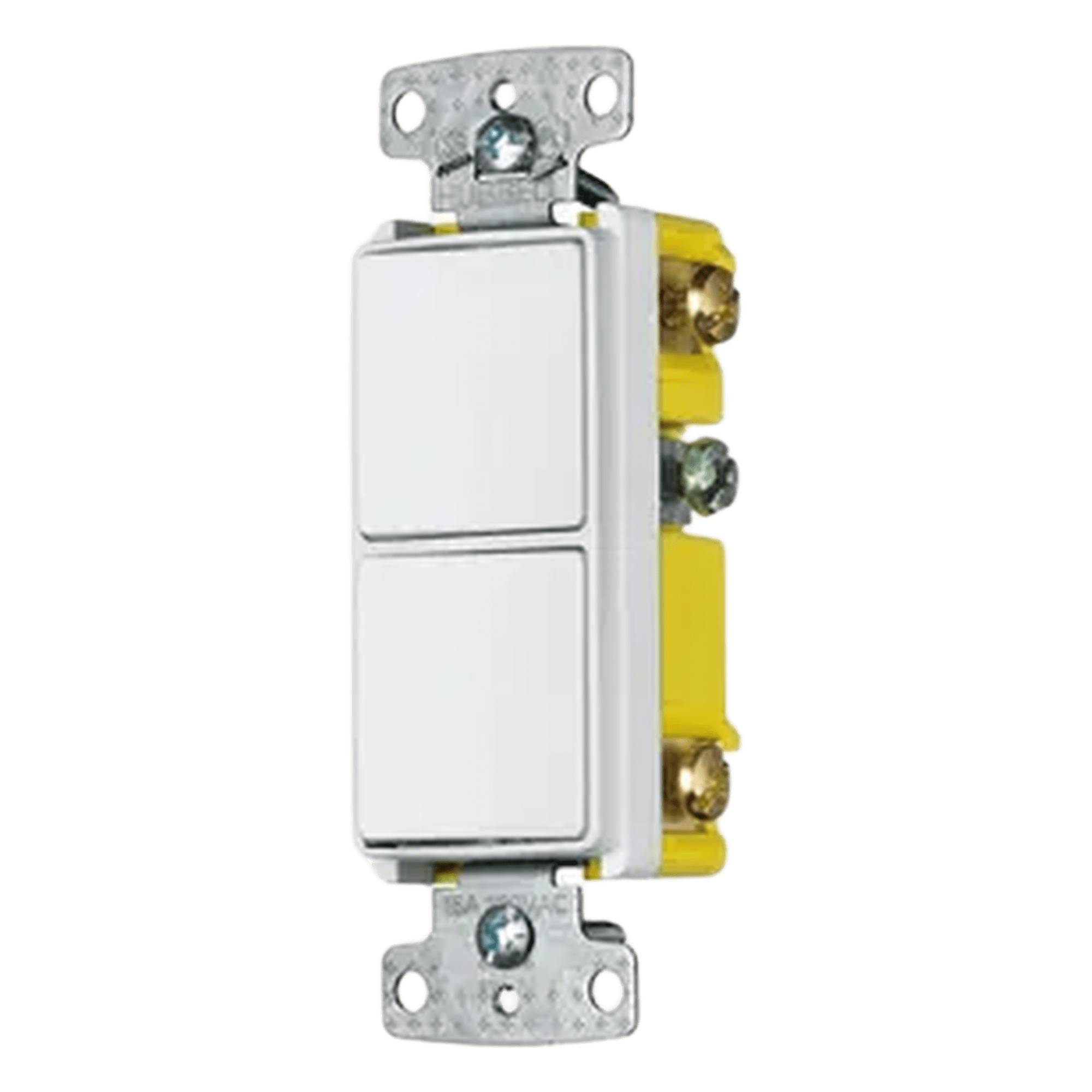 Interruptor Residencial / 15 A / 120-277 V CA / 2 Polos Unipolares / 30,000 Ciclos / 0.66 ft x 0.66 ft (20 cm x 20 cm) / Blanco — HUBBELL · SKU HUB-RCD-101W