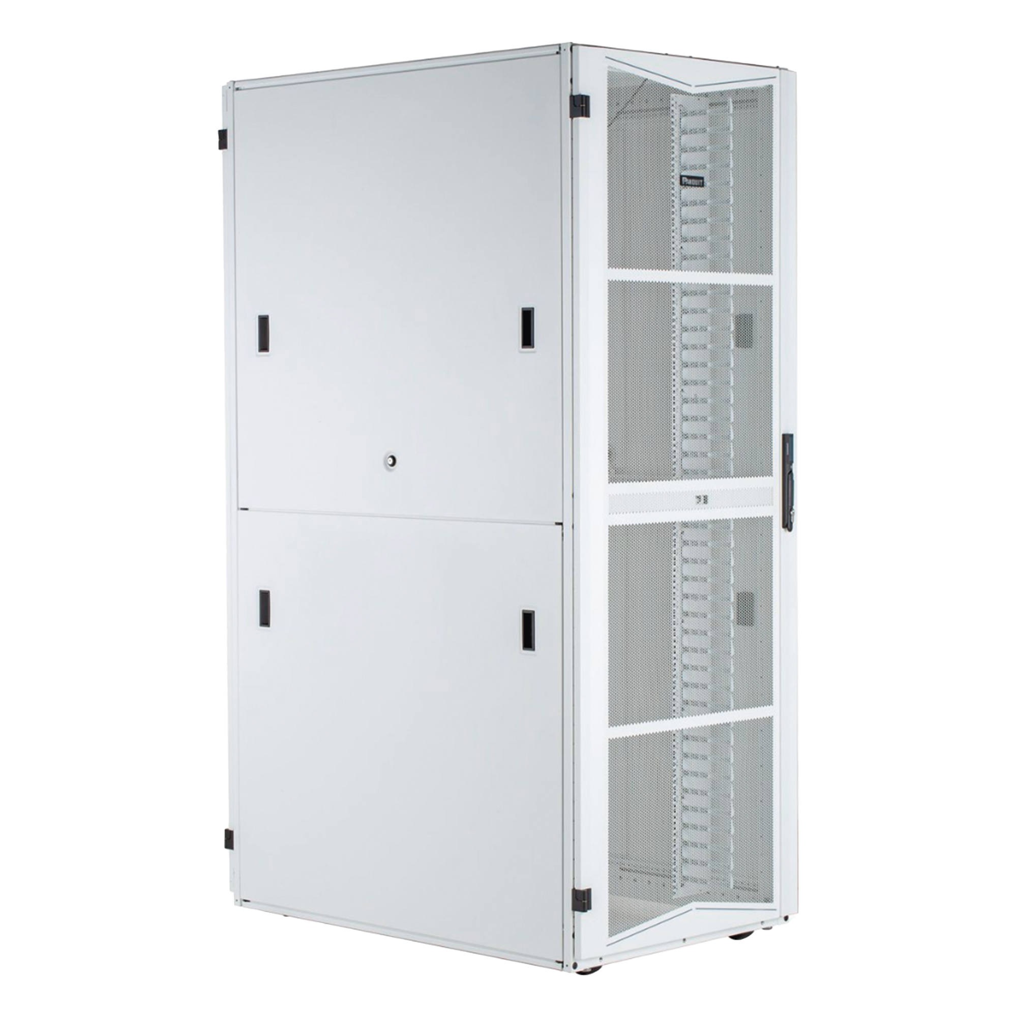 Gabinete para Centros de Datos / 42 UR / 600 mm Ancho / 1070 mm Profundidad (3.5 pies) / Acero / Blanco