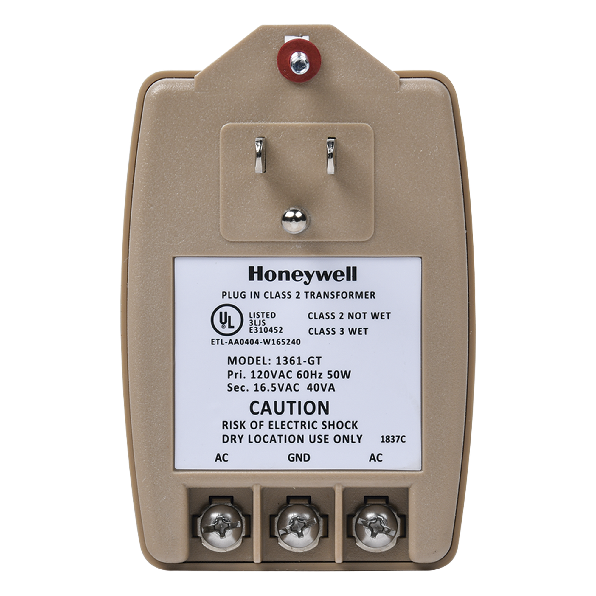 Transformador de 16.5 Vca 40 VA para paneles de alarma y comunicadores de seguridad