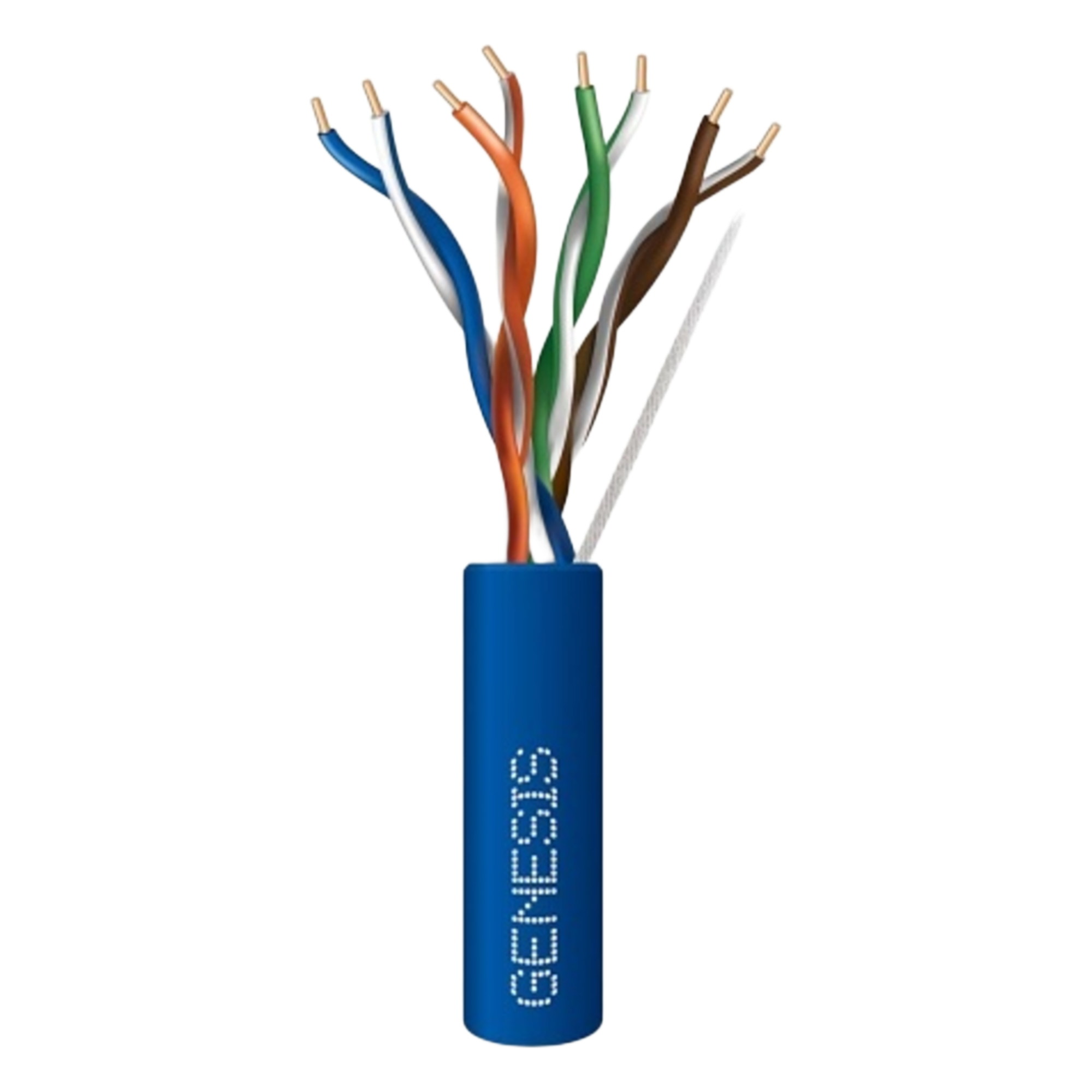 Bobina de Cable / UTP Cat6 Riser / 1000 Pies / Cobre Sólido / UL CMR / 350 MHz / CCTV y Redes IP / Azul — GENESIS · SKU 6360-1106/1000
