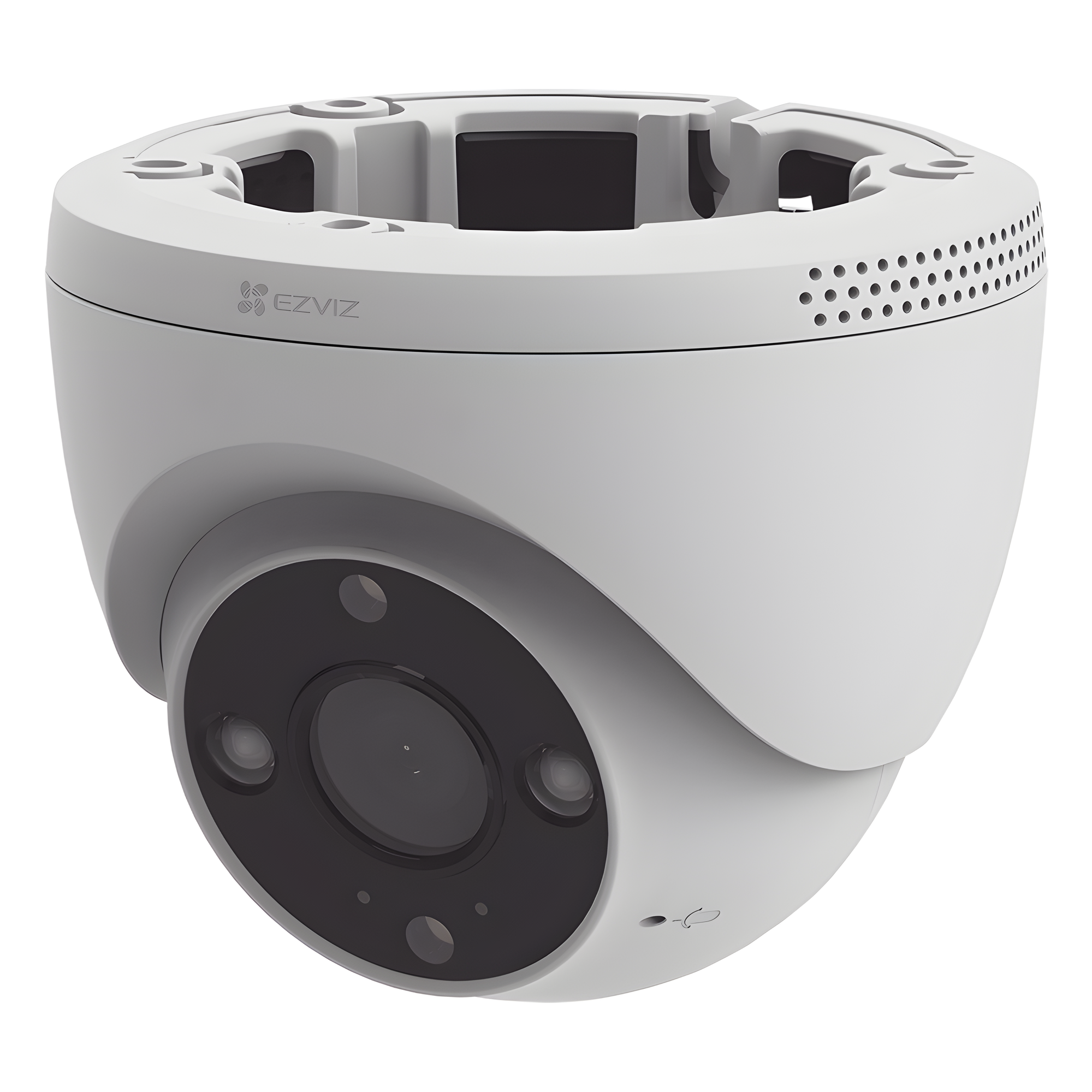Domo IP 3 Megapíxel (2K) / Wi-Fi / Sirena y Estrobo /Audio de Dos Vías / Detección Humana y Vehiculo / Notificación Push / Audios Personalizables / Ranura Para Memoria hasta 512GB / Uso en Exterior IP67
