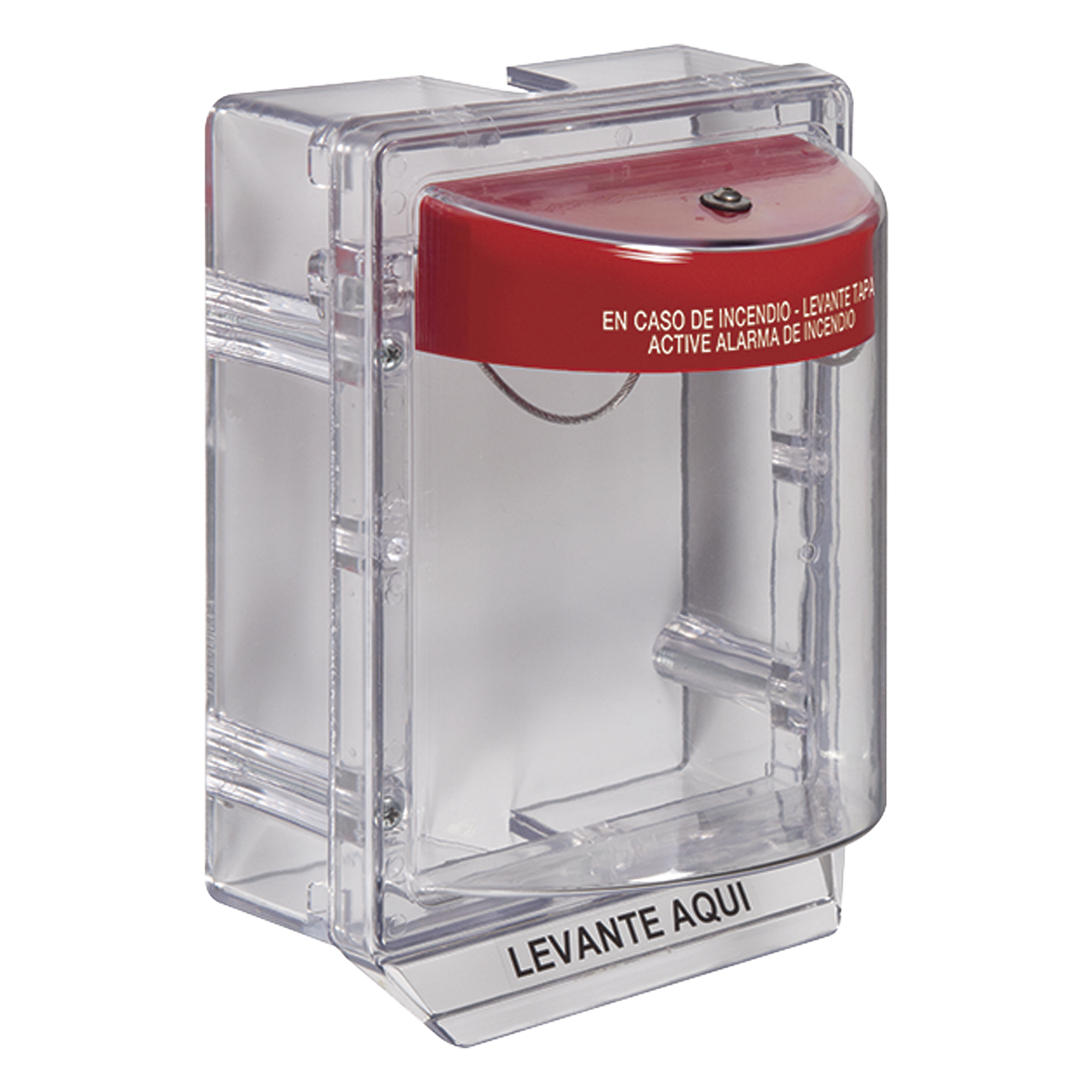 Cubierta Protectora de Policarbonato / Sirena 95 o 105 dB / Espaciador Transparente / Etiqueta en Español / Diseño Universal / Certificaciones UL, FM, ADA, cUL — STI · SKU STI-1130-ES