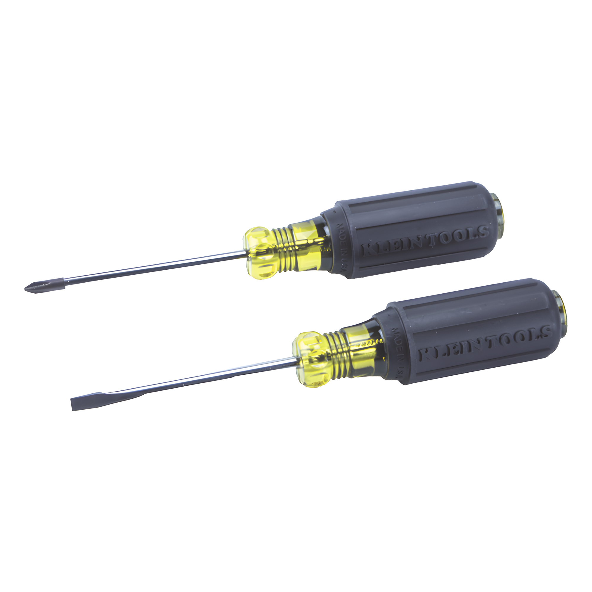 Juego de Desarmadores / 8 Piezas / Punta Plana 1/4'' y 5/16'' / Cabinet 3/16'' y 5/16'' / Phillips N.º 1, 2, 3 y Trompo / Mango Cushion-Grip — KLEIN TOOLS · SKU 85078