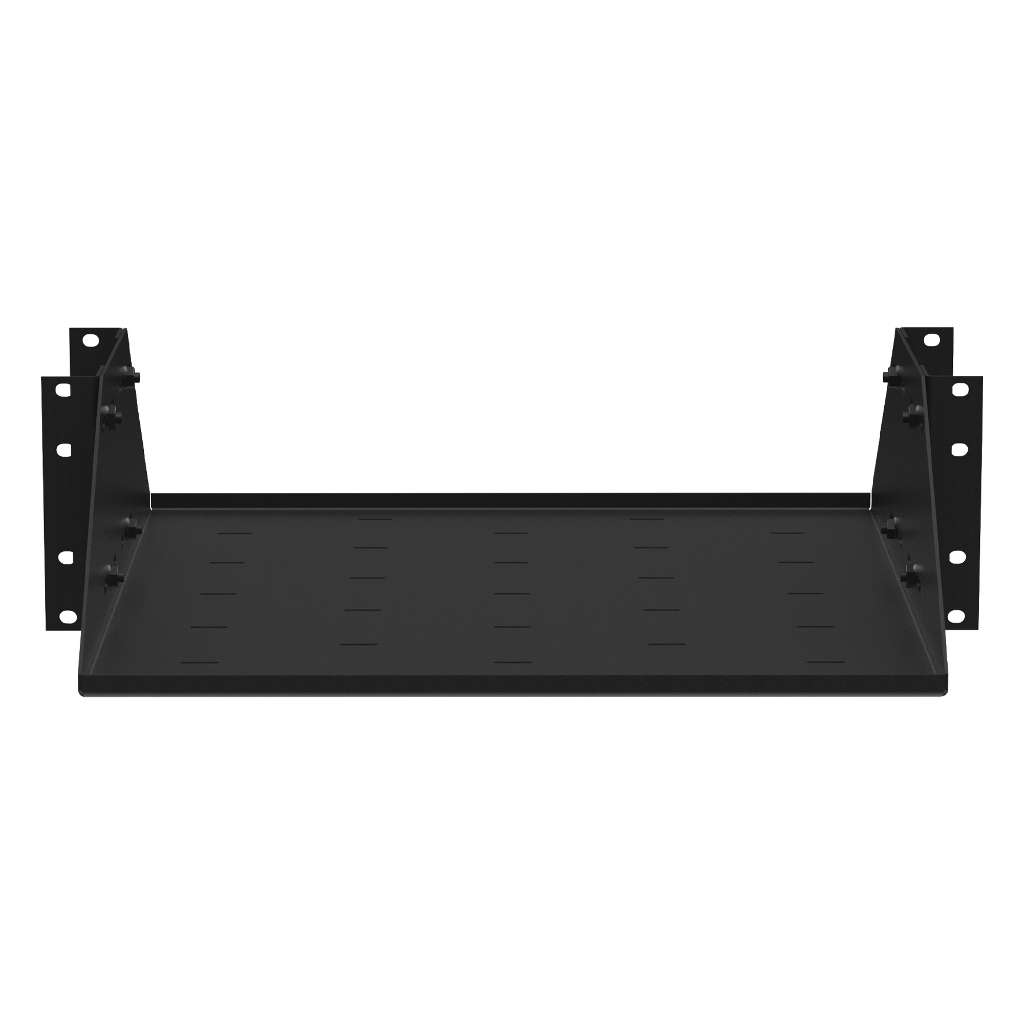 Charola para Soportar Equipos en Rack de 19", Profundidad Ajustable hasta 484 mm. 150 Kg  de Carga, Compatible con Racks de Doble Perforación, 3U