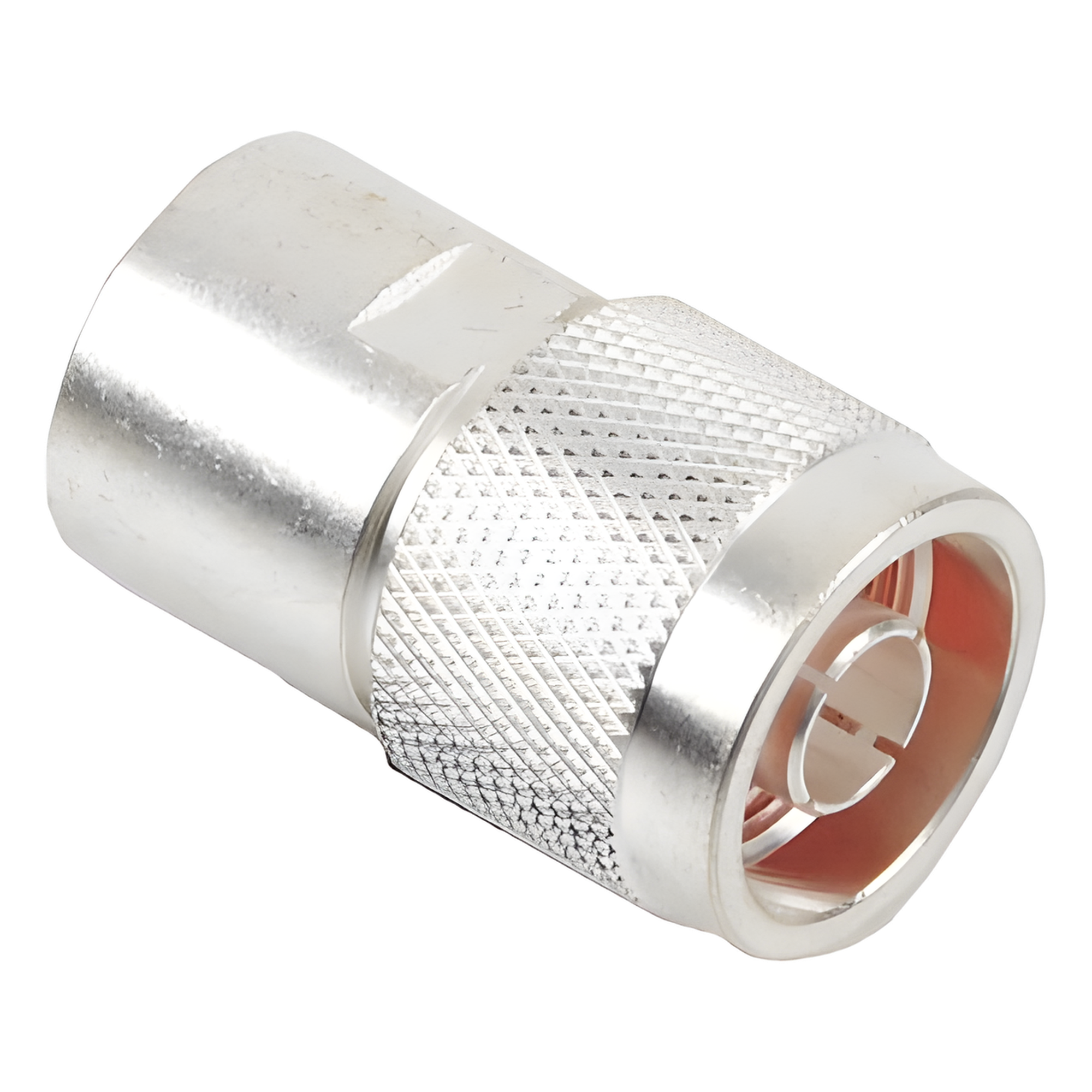 Conector Coaxial N Macho / Compatibilidad RG-8/U, RG-213/U, RG-214 / Conductor AWG-11/13 / Cuerpo Bronce Plateado / Contacto Oro / Aislante Teflón — RF INDUSTRIES,LTD · SKU RFN-1002-1S