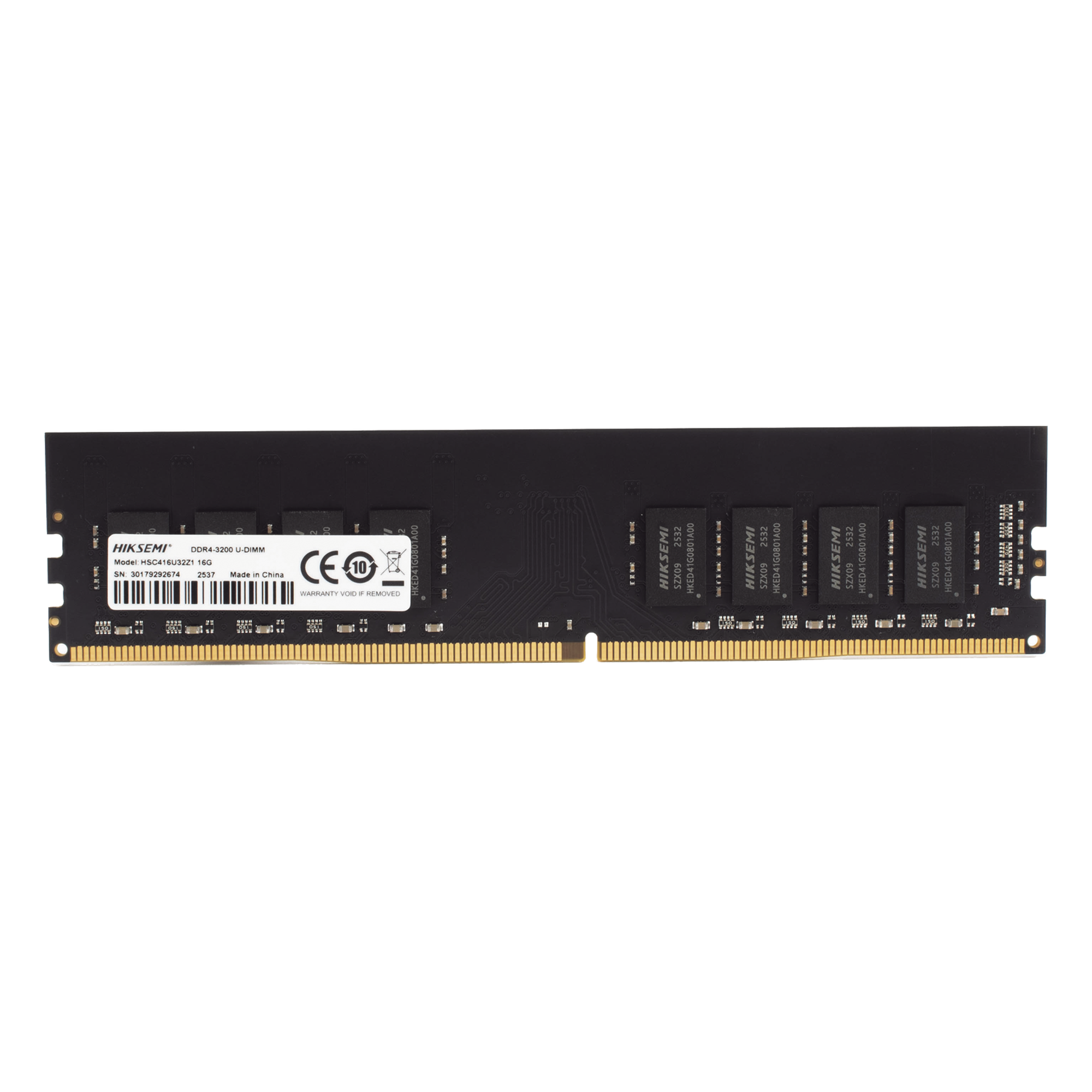 Módulo de Memoria RAM DDR4 / 16 GB / 3200 MHz / CL19 / UDIMM 288 Pines / 1.2 V / 0°C a 85°C