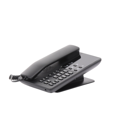Teléfono IP Hotelero, 2 líneas SIP con 2 cuentas, codec Opus, IPV4/IPV6, color negro, con gestión en la nube GDMS