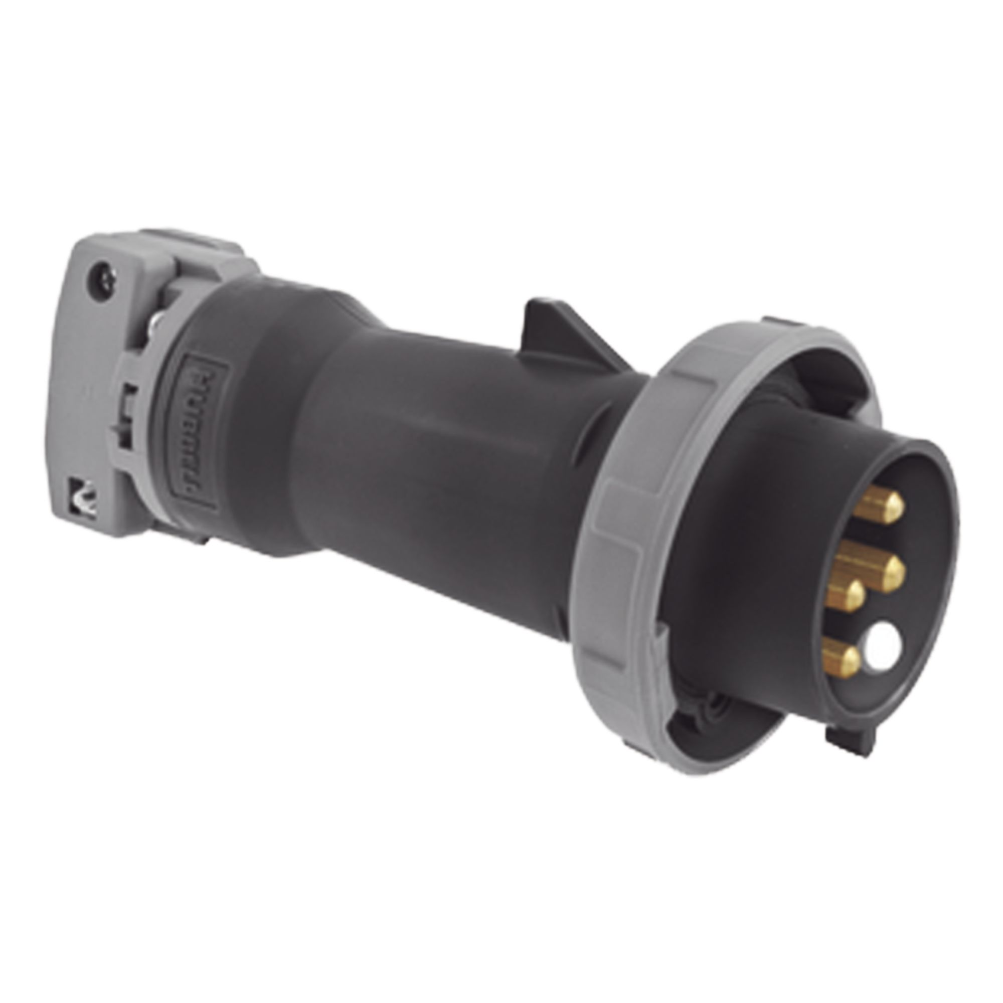 Enchufe Macho Pin and Sleeve / 60 A / 600 VCA / Trifásico 3 Polos 4 Hilos / IP67 / -40 °C a 75 °C — HUBBELL · SKU HUB-HBL-460-P5W