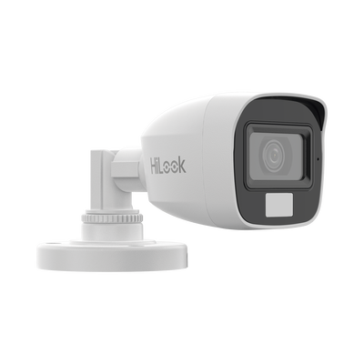 [Dual Light + ColorVu] Bala TURBOHD 2 megapixel / 20 mts IR + 20 mts luz blanca / Lente 2.8 (100° de Visión)  /  Exterior IP66 / Audio por Coaxitron / TVI-AHD-CVI-CVBS / Metal / Smart-Hybrid light