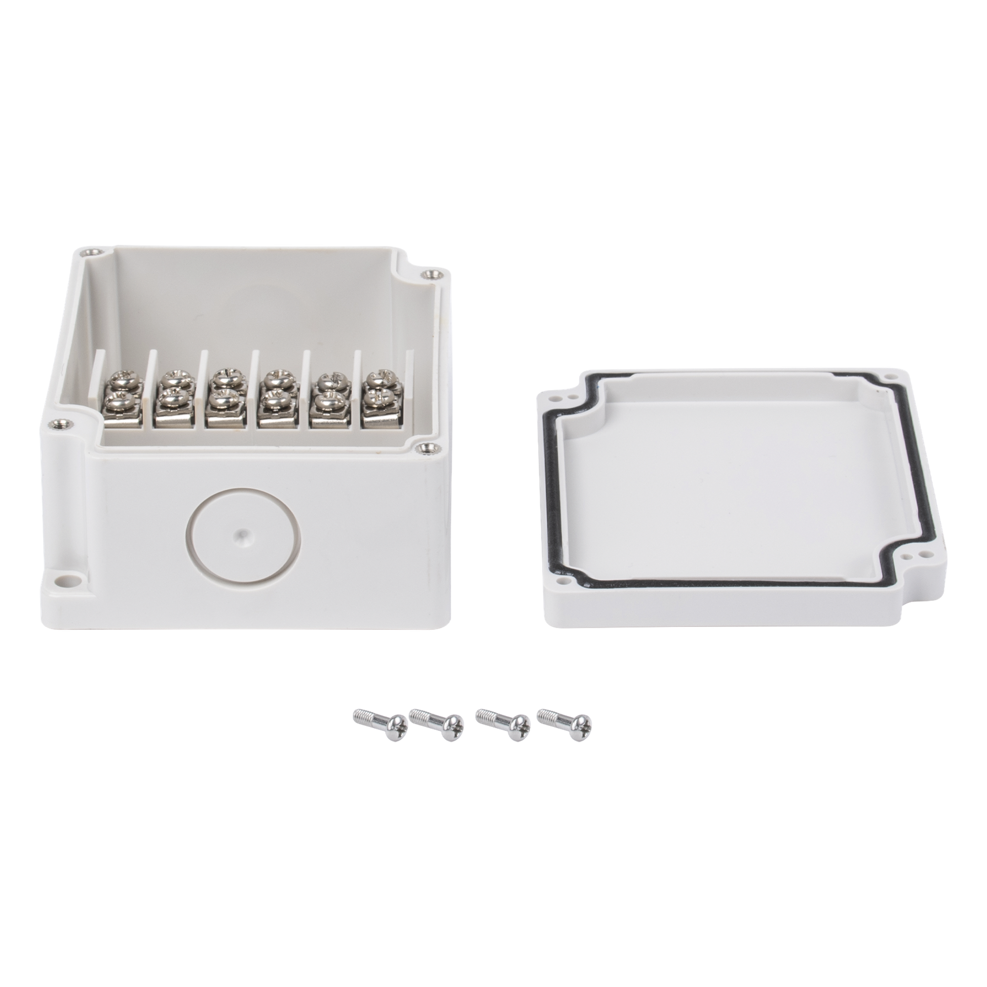 Cajas de Interconexión  con 6 Terminales. De 91 x 75 x 43 mm