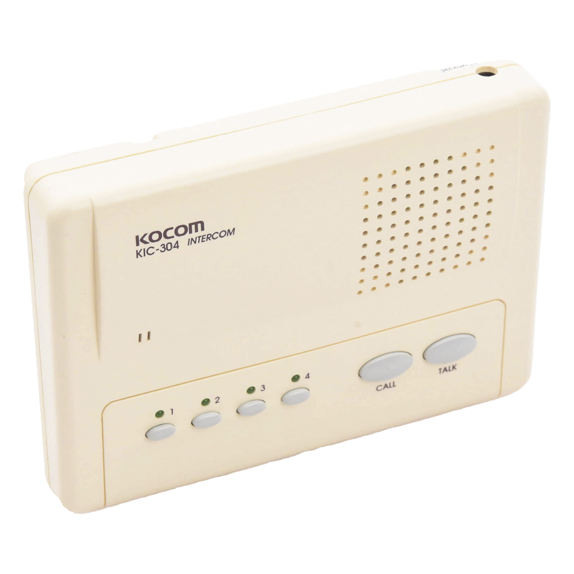 Sistema de Intercomunicador Manos Libres / 4 Extensiones / Alcance 200 m (656.2 ft) / Cable 2 Hilos Calibre 18 / Montaje en Pared — SYSCOM · SKU KIC-304