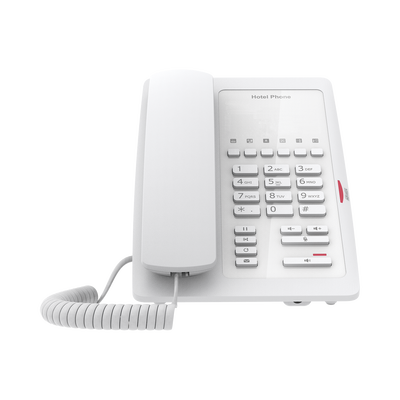 Teléfono IP WiFi para Hotelería, profesional con 6 teclas programables para servicio rápido (Hotline), plantilla personalizable con PoE 