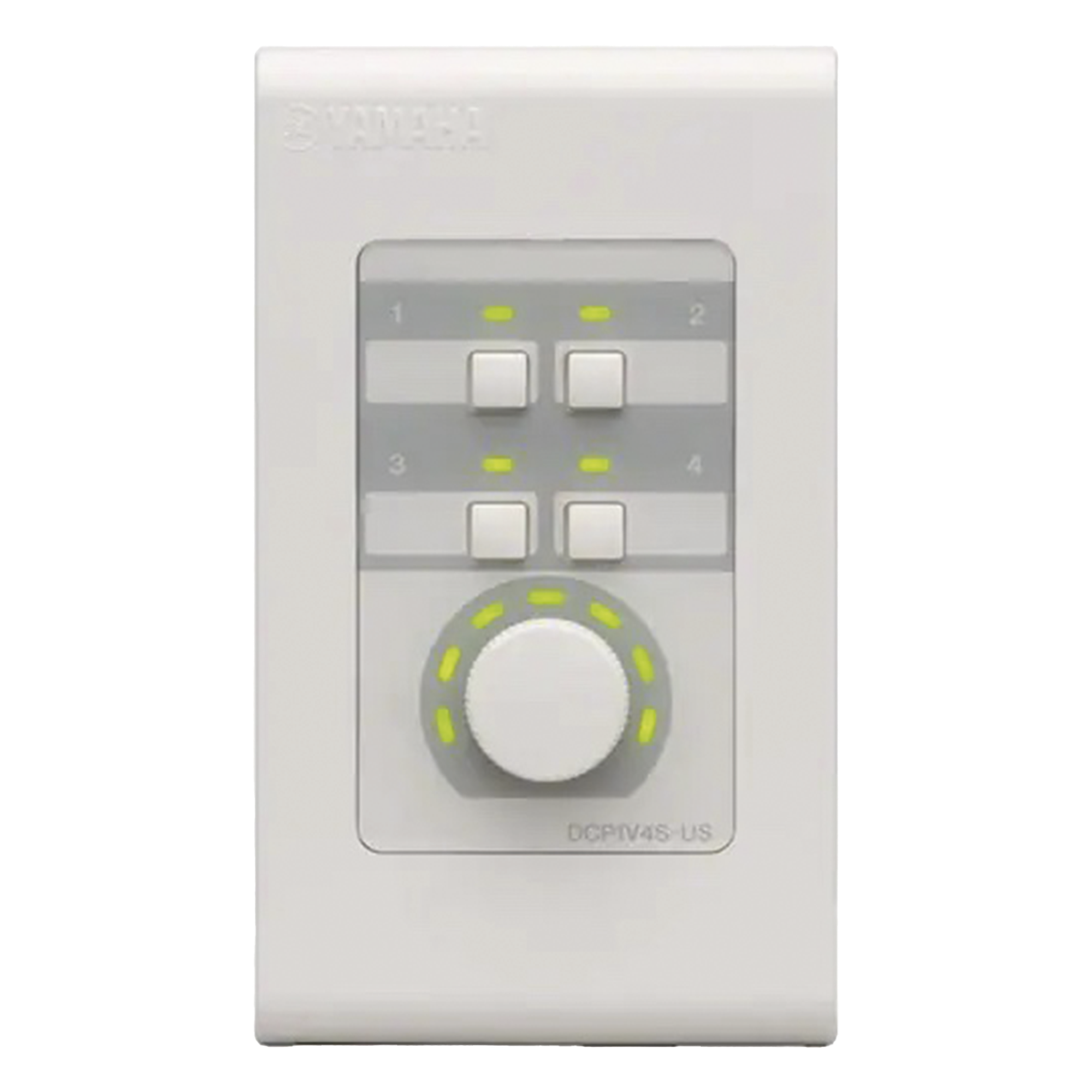 Panel de Control Digital / 1 Volumen / 4 Switches / RS-485 / CAT5 / Compatible MA PA MTX — YAMAHA · SKU DCP1V4S