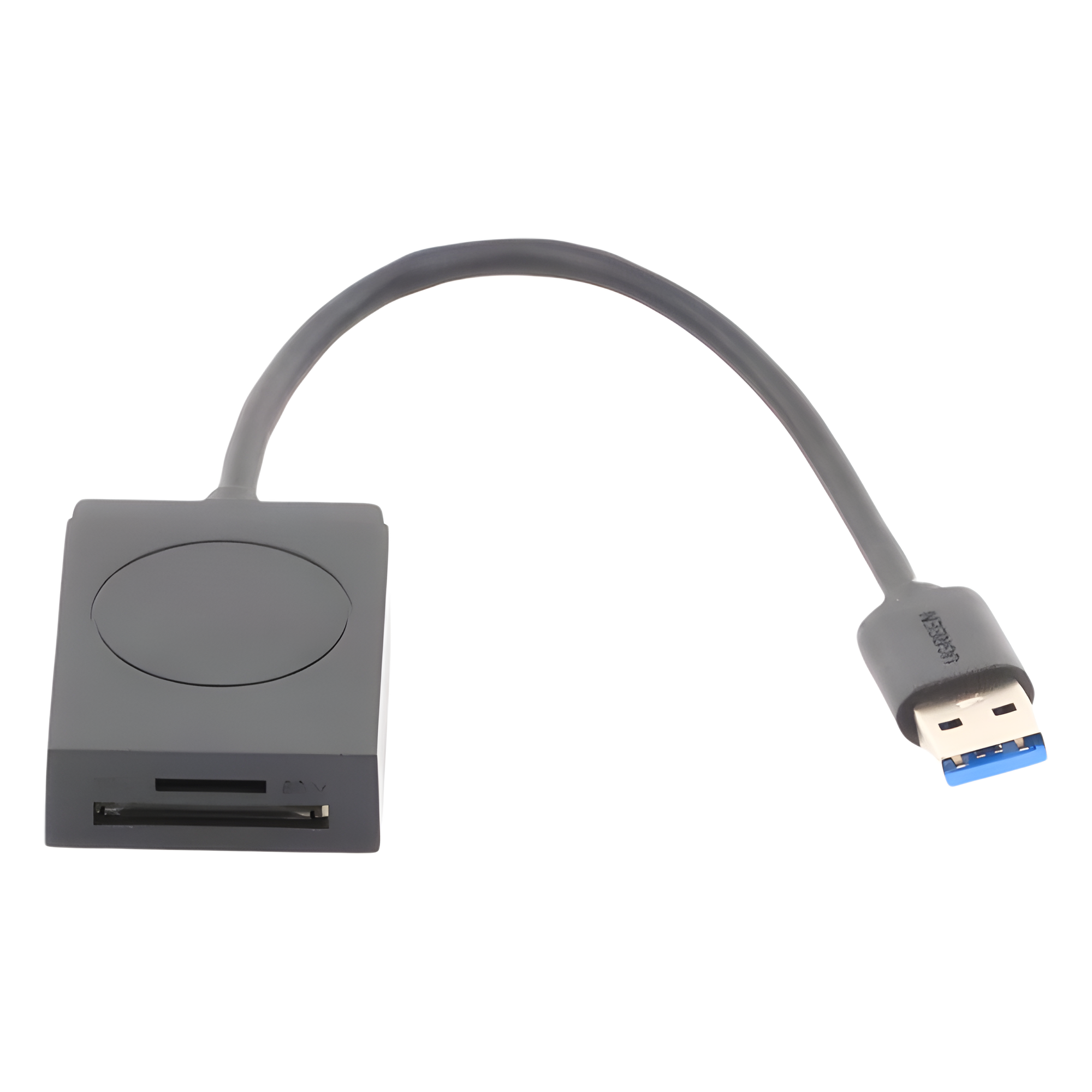 Lector de tarjetas USB-A 3.0 a MicroSD (TF) / SD | 5Gbps | Soporta hasta 2TB | Soporta Windows/Mac OS/Linux/Android | Lectura de Tarjetas Simultánea | No Requiere Controlador | Cable de 15cm.