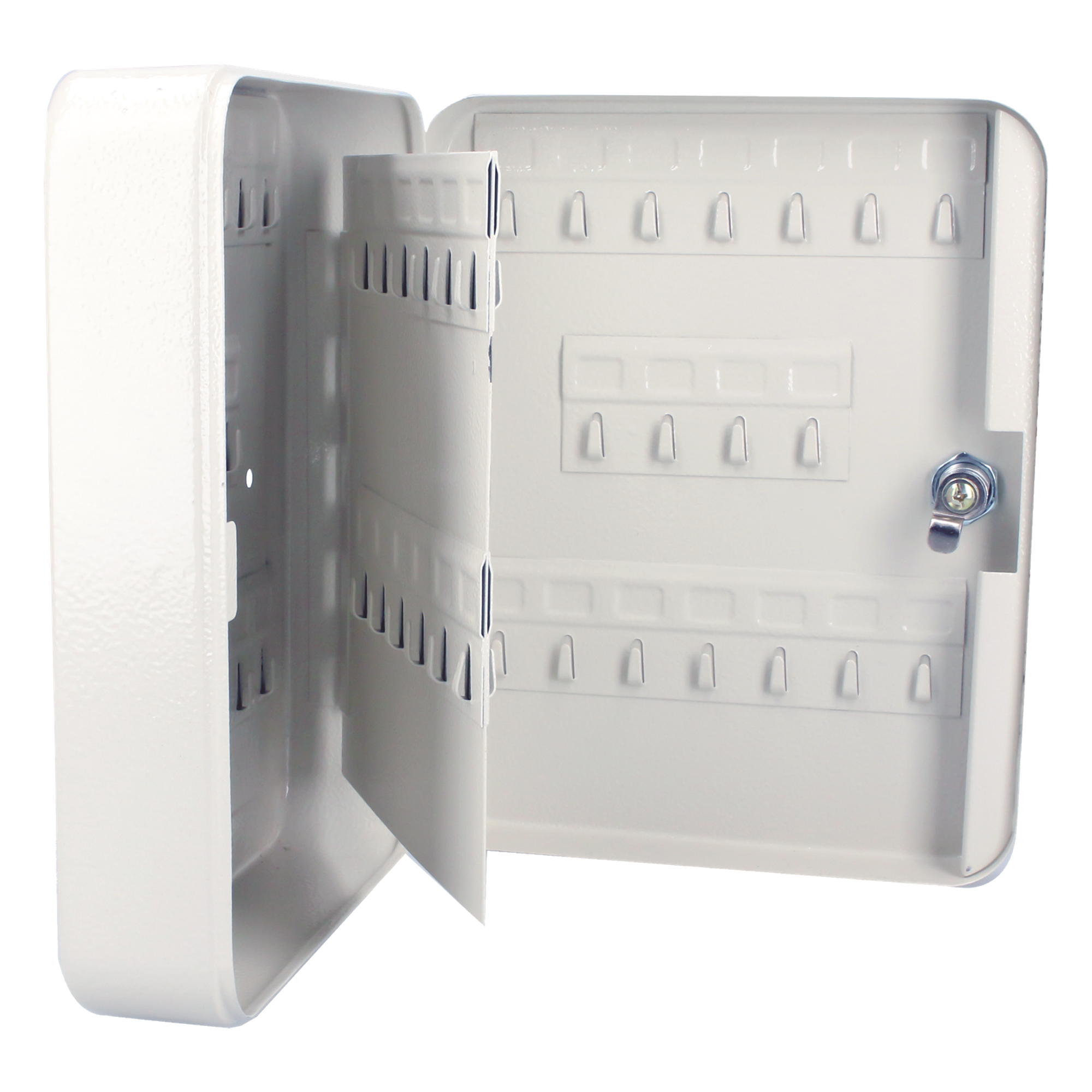 Caja para llaves / 36 llaves / Acero calibre 22 / Cerradura de latón / 6.3 x 7.9 x 3.0 pulgadas — LOCK · SKU SYS-CLL-36