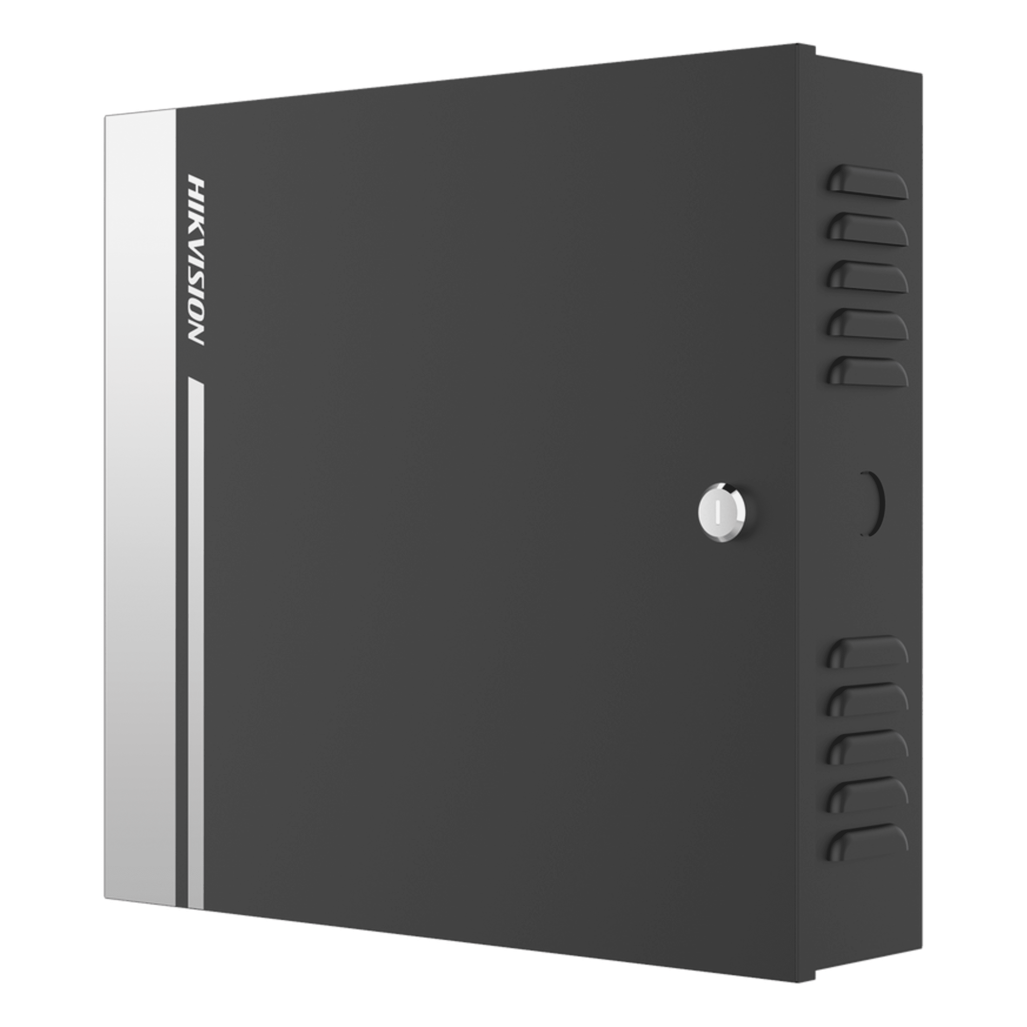 Controlador de Acceso / 1 Puerta / 2 Lectores Wiegand o RS-485 / 10,000 Tarjetas / 50,000 Eventos / Gabinete Metálico con Fuente 12Vcc/8A / Batería de Respaldo / TCP/IP / -20°C a 65°C — HIKVISION · SKU DS-K2811
