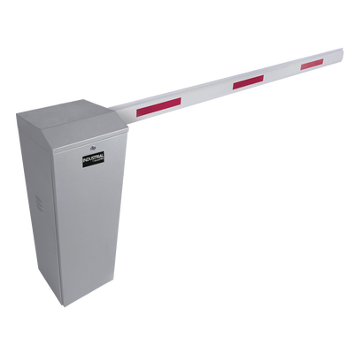 Kit de Barrera Vehicular Derecha Color Gris y Brazo Ajustable de 3.6 a 5.5 m  — ACCESSPRO · SKU KIT-XBS-RB
