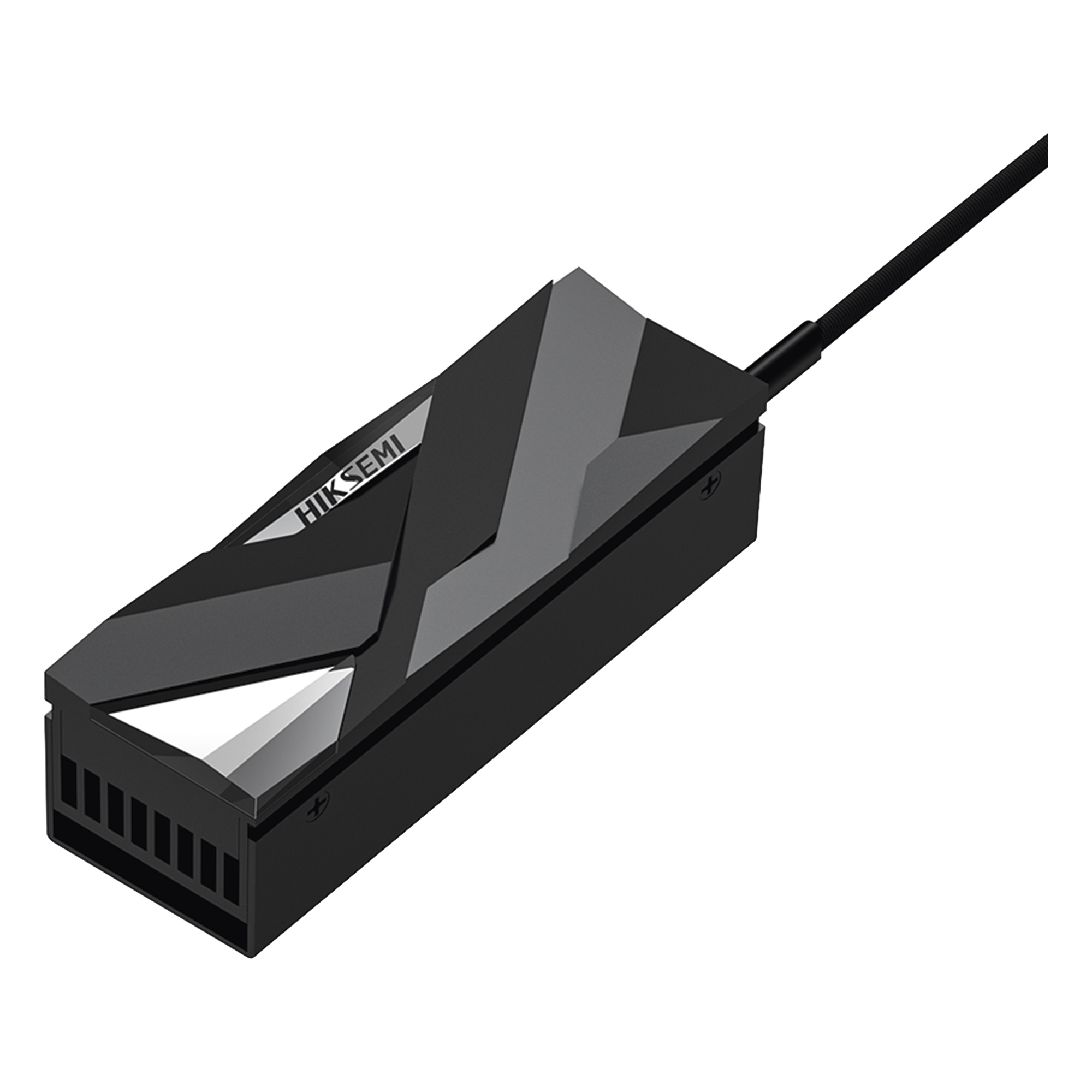 Disipador Activo M.2 / Reducción ≤30°C / Ventilador PWM 4 Pines / Aluminio / 73 x 22 x 9 mm — HIKSEMI by HIKVISION · SKU HS-RADIATOR-MHF1
