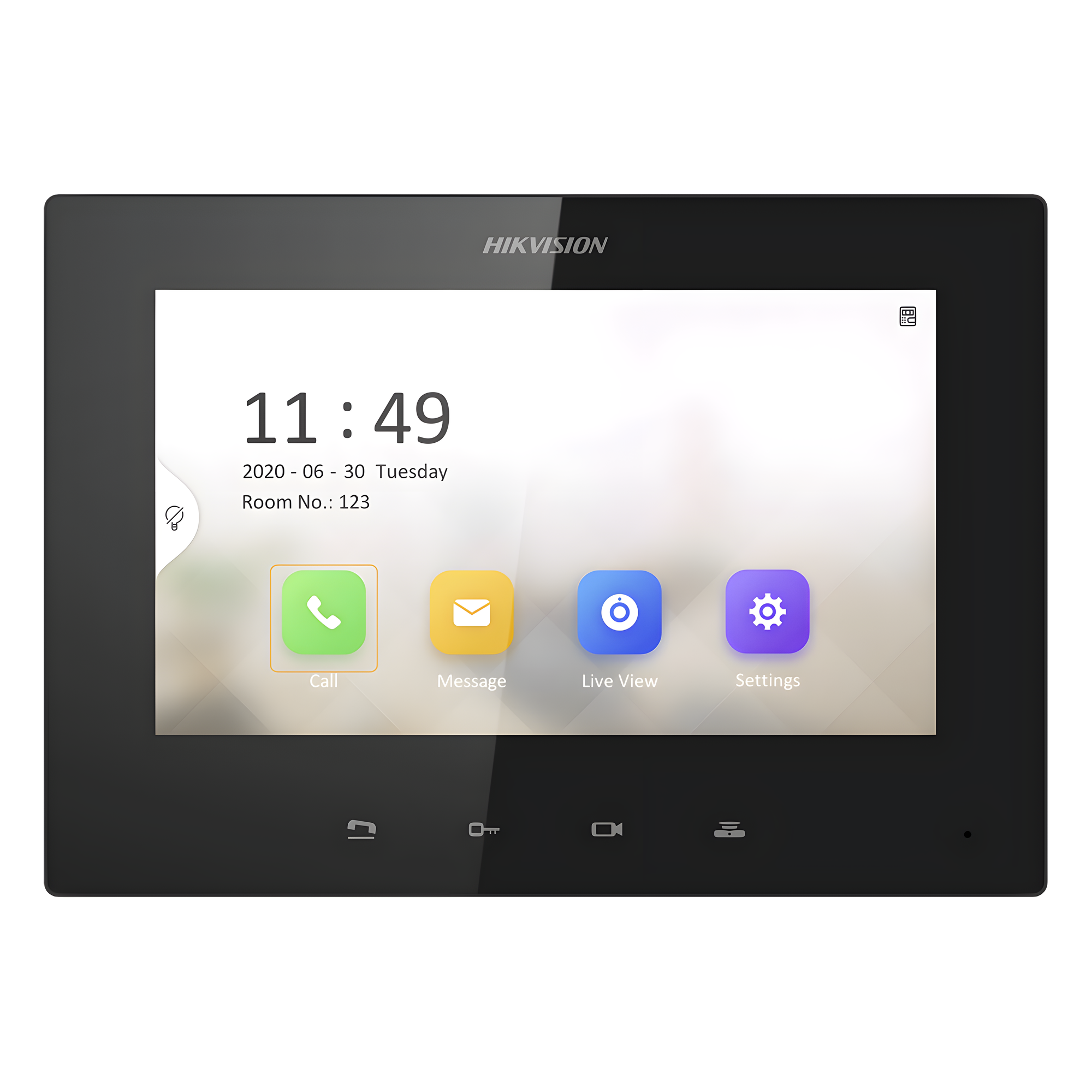 Monitor IP Lite TOUCH 7" para Videoportero IP / Vídeo en Vivo / PoE Estándar / Apertura Remota / Llamada Entre Monitores / Audio de dos vías 