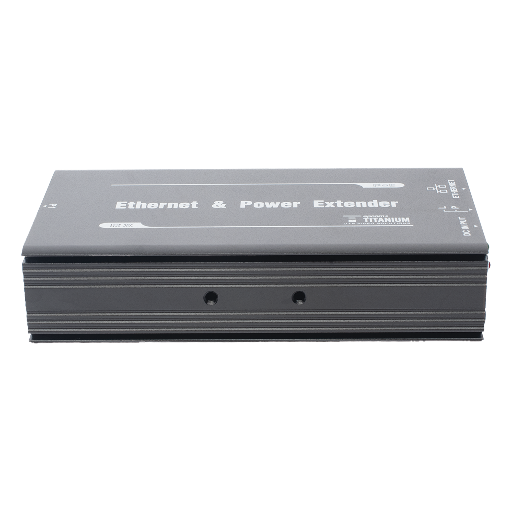 Receptor PoE Extensor / 1 Puerto / Alcance 600 m (1968.5 ft) / 60 W / 100 Mbps / Cascada 4 Nodos / Cat 5e/6 — EPCOM TITANIUM · SKU TT-8001R