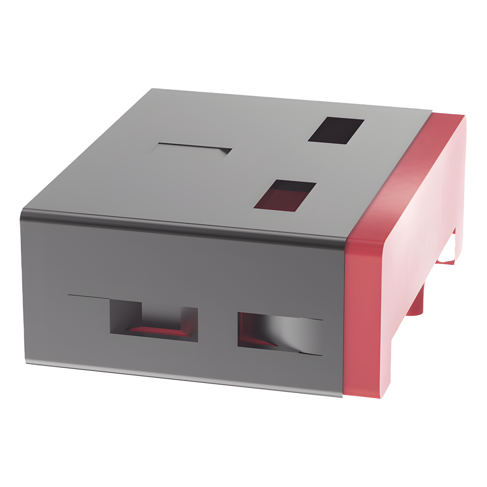 Dispositivo de Bloqueo USB-A / 10mm x 12.3mm x 4.6mm / Policarbonato y Acero Niquelado / Rango -20°C a +60°C / ROHS