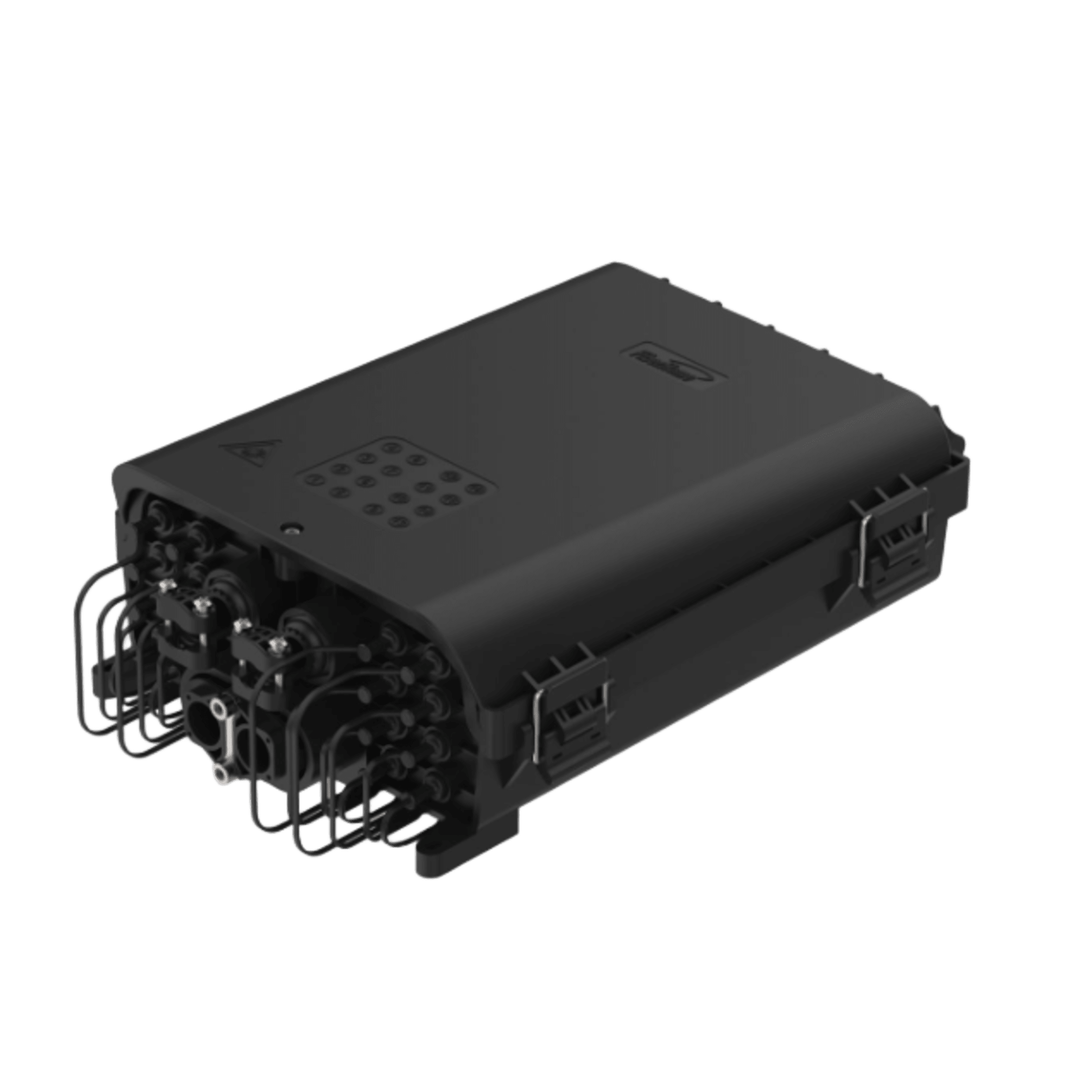 HUB Box Preconectorizada EASYCONN® de FiberHome para Exterior, IP68, Hasta 96 Empalmes, Incluye 2 Splitters 1*4 