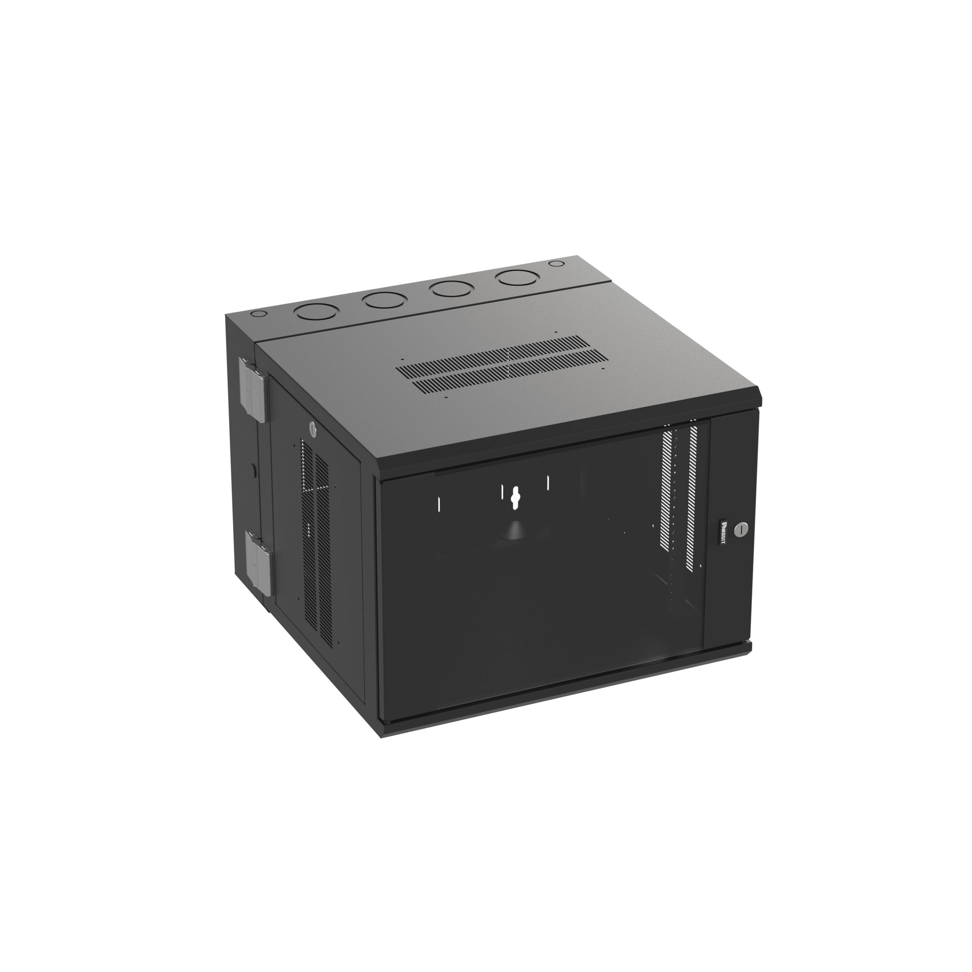 Gabinete de Montaje en Pared / 19in / 9 UR / 635mm (2.08ft) Profundidad / Ventana de Seguridad / Negro — PANDUIT · SKU PZWMC9W