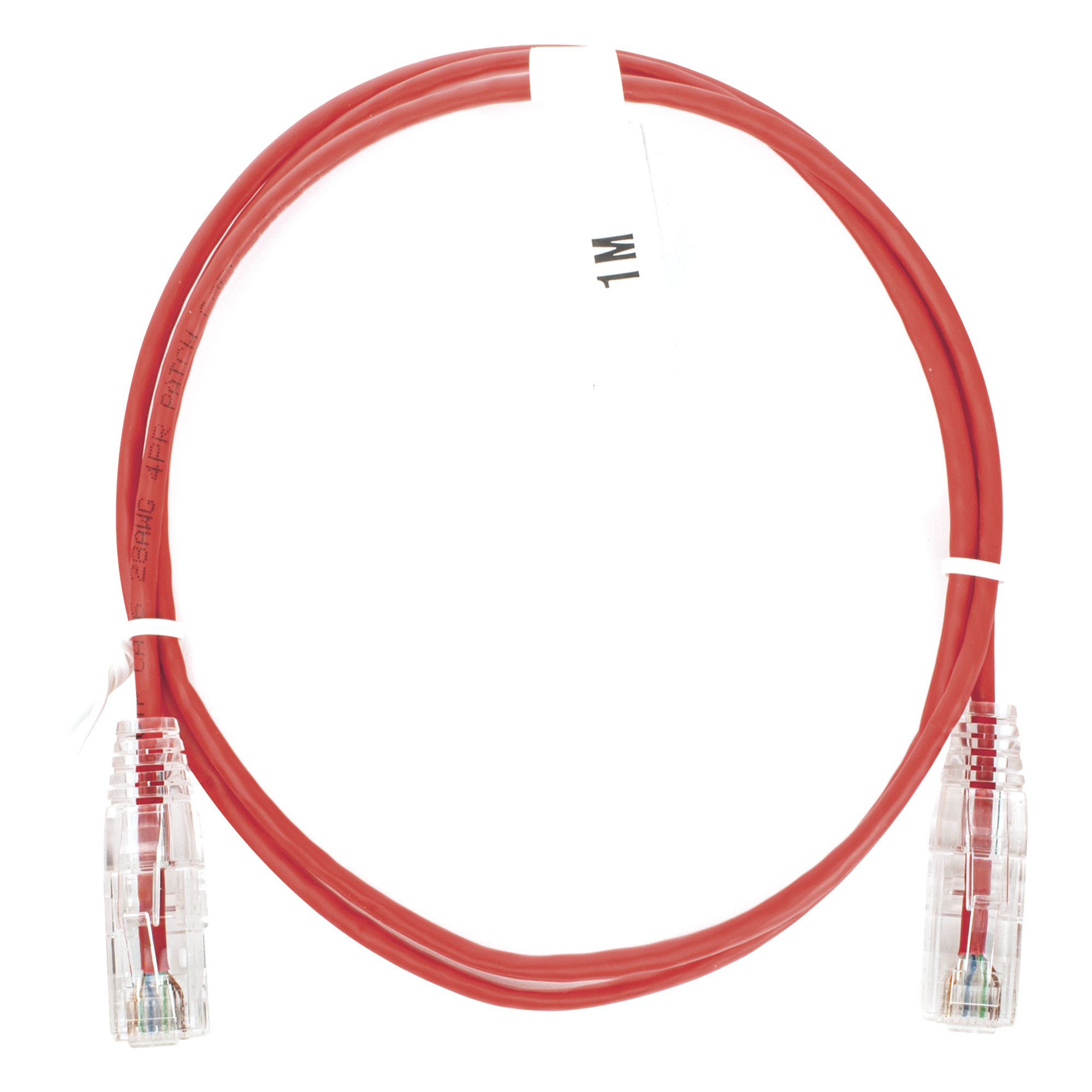 Cable de Parcheo Slim UTP Cat6 / 1 Metro (3.28 Pies) / 28 AWG / Rojo / 1 Gbps — LINKEDPRO BY EPCOM · SKU LP-UT6-100-RD-28