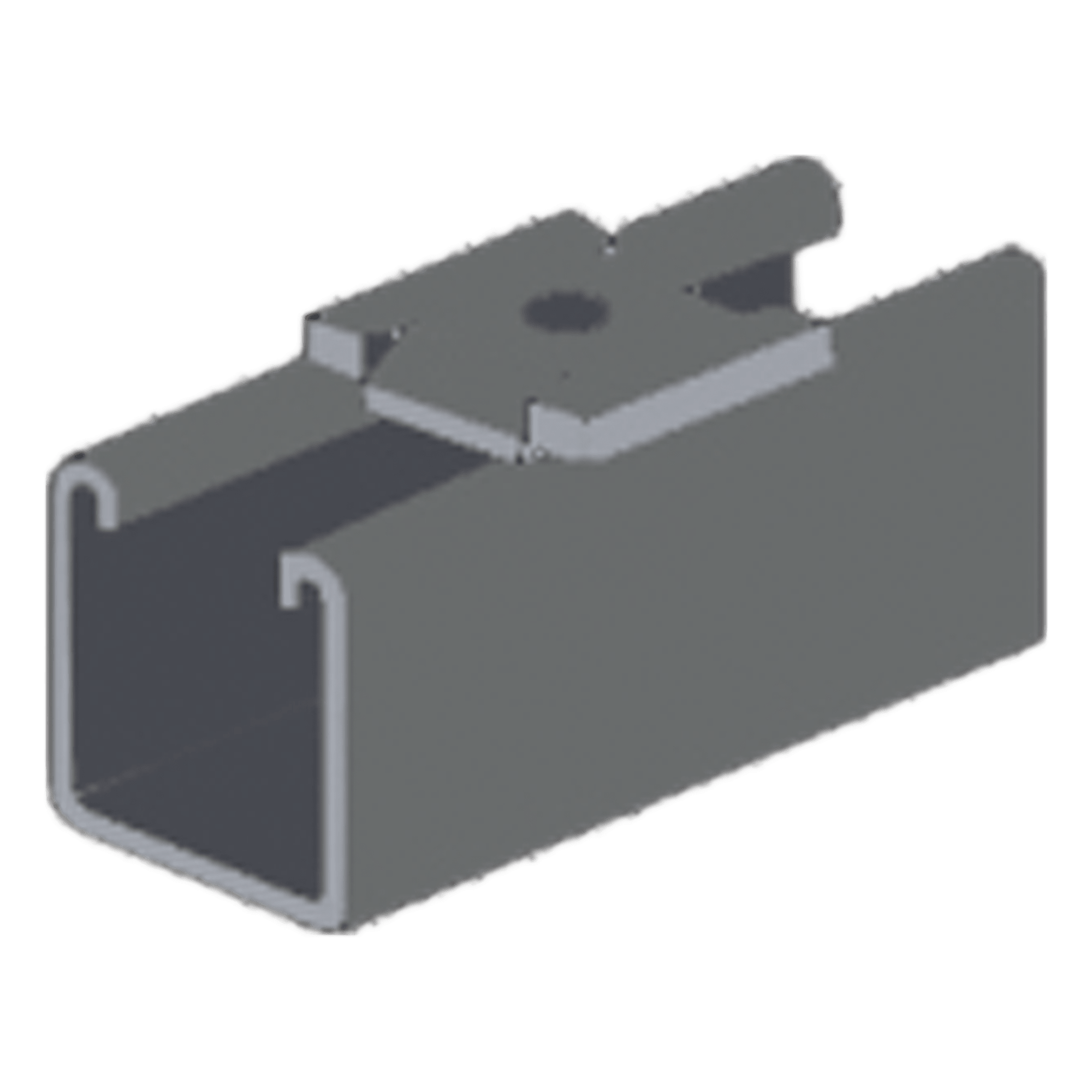 Tope Unicanal Muesca para Tornillo de  3/8" ( 9.5 mm ).