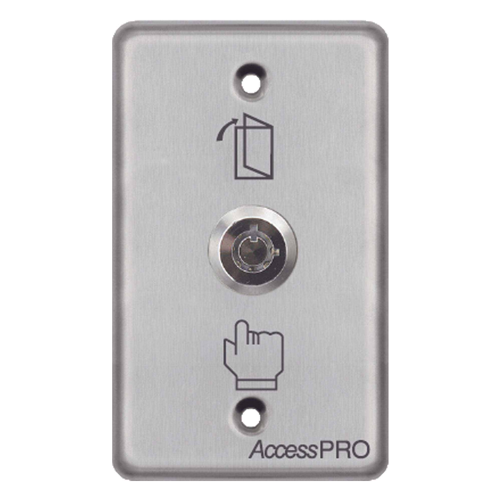 Switch con Llave / Contacto NC/NO / 24 VCD / Acero Inoxidable / 115 x 70 x 34 mm / 0.37 x 0.23 x 0.11 ft — ACCESSPRO · SKU PROKSC