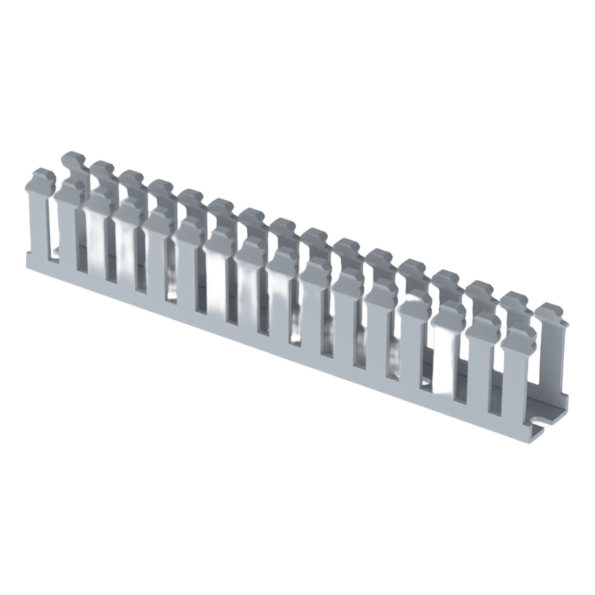 Canaleta Ranurada de PVC / 0.75 in Ancho / 1.57 in Alto / 5.9 ft Largo / Gris Claro — PANDUIT · SKU F.75X1.5LG6