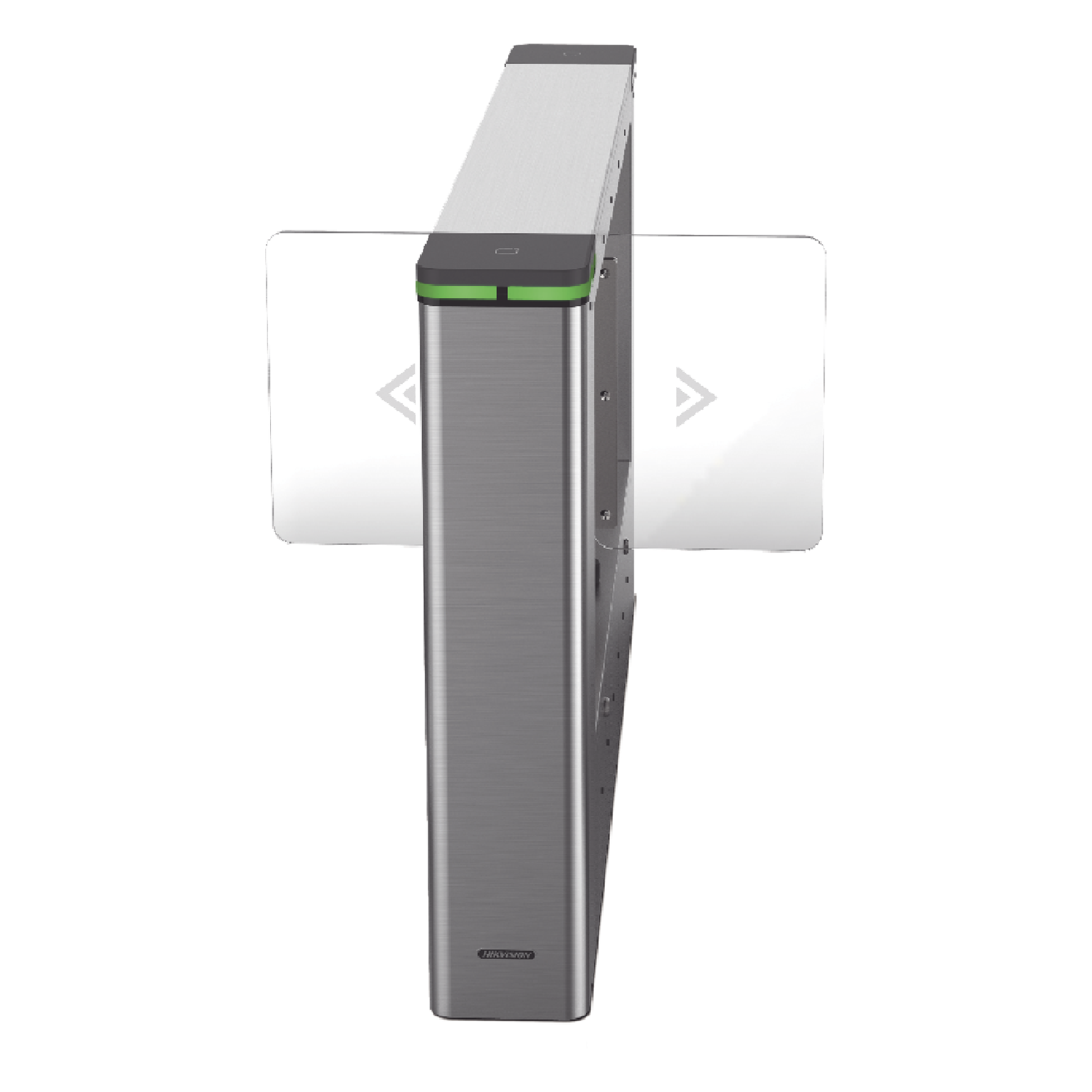 Torniquete Swing Central / Expansión de Carriles / TCP/IP iVMS-4200 / Carril 90 cm (35.4 in) / 6,000,000 MCBF / 12 Pares IR / Acero Inoxidable SUS304 / IP54 — HIKVISION · SKU DS-K3B501SX-M/M-DP90